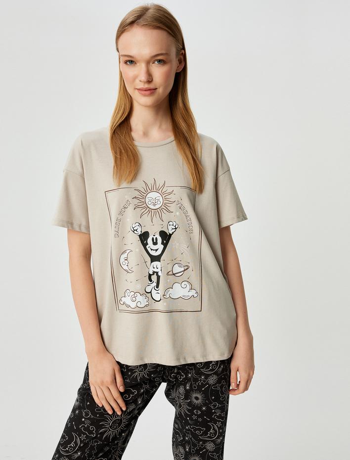  Pamuklu Pijama Takımı 2'li Baskılı