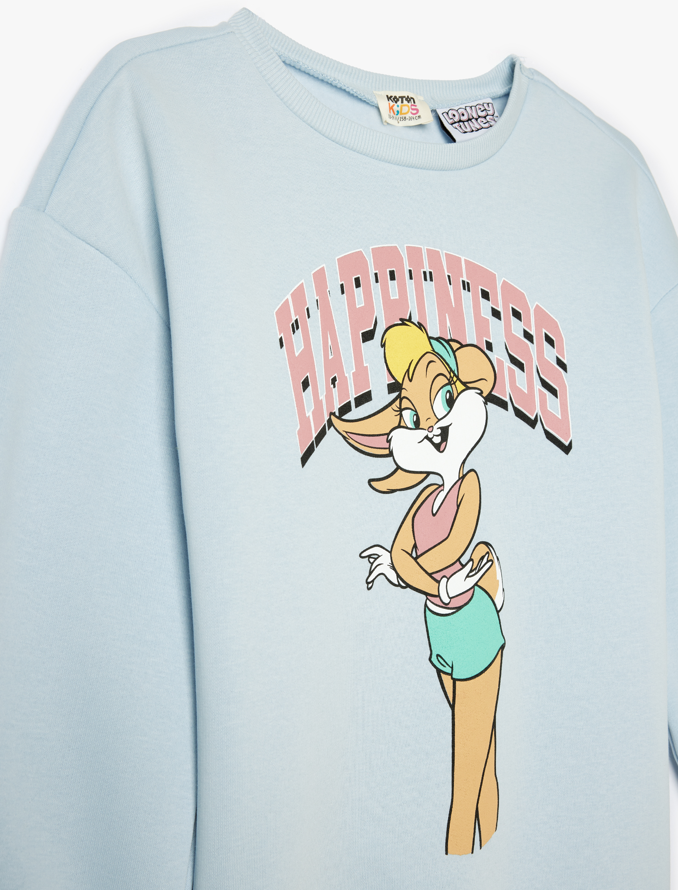 Kız Çocuk Lola Bunny Sweat Lisanslı Bisiklet Yaka Uzun Kollu Şardonlu