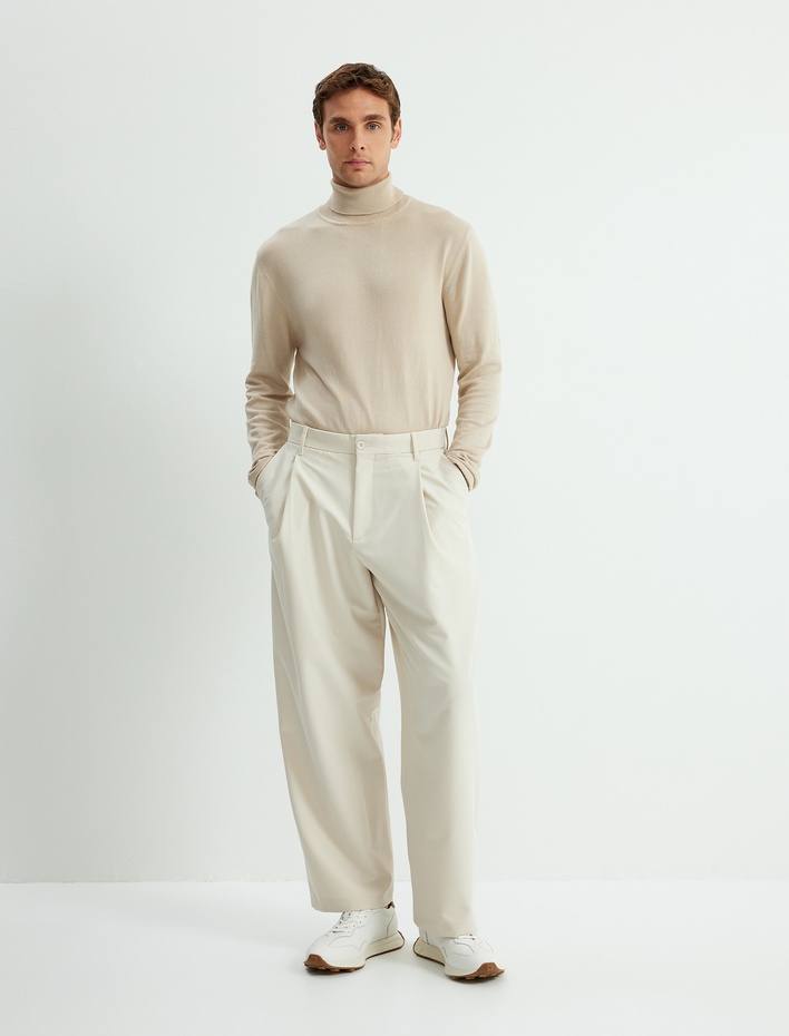  Triko Kazak Basic Balıkçı Yaka Uzun Kollu