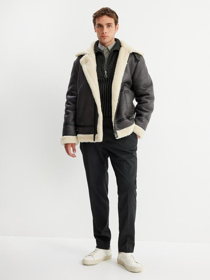  Chino Pantolon Cep Detaylı Viskon Karışımlı