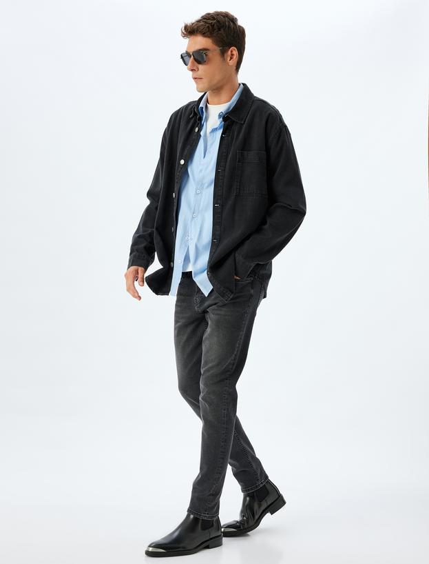 Slim Fit Kot Pantolon - Brad Jean_1