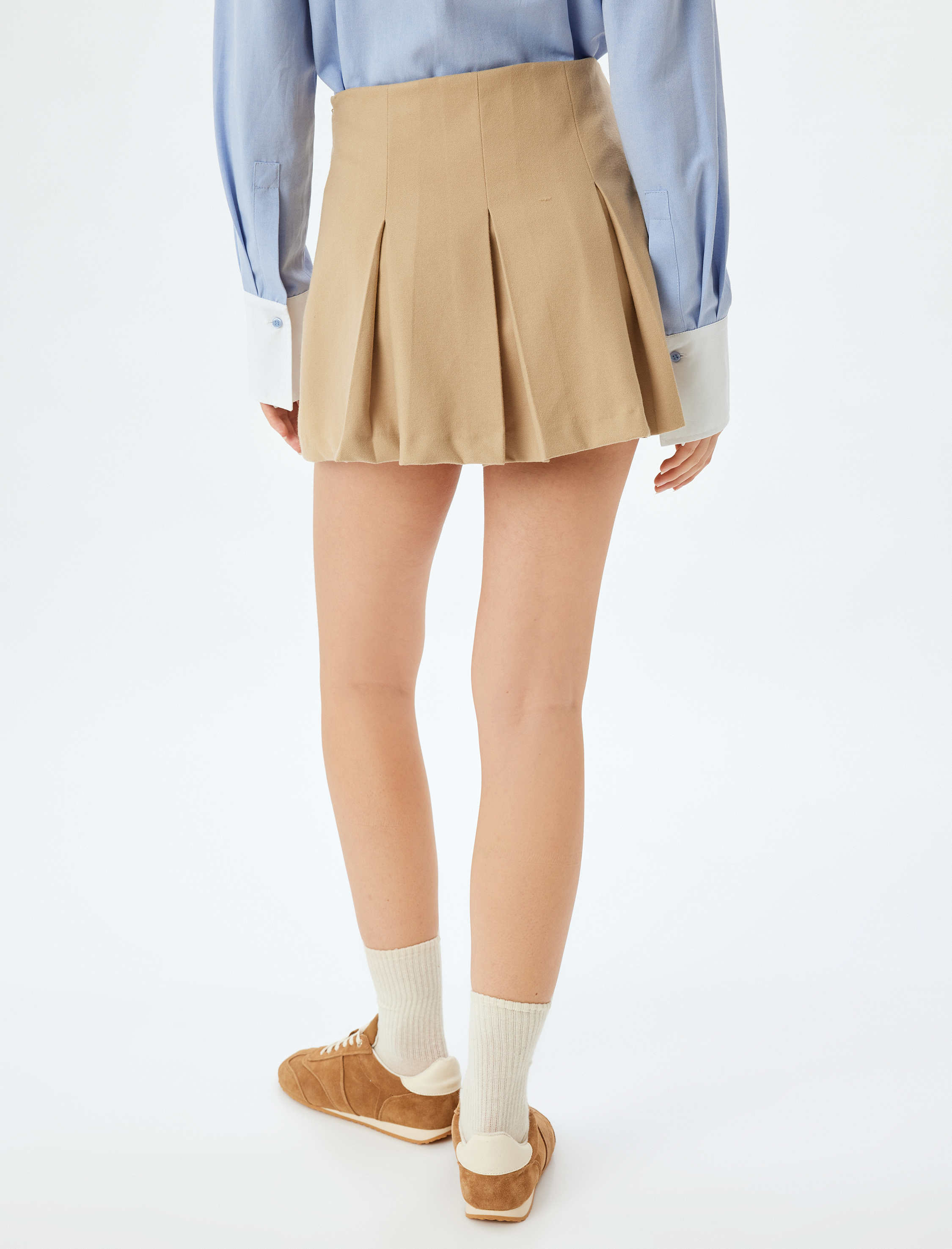   Koton X Sima Tarkan - Pileli Şort Etek Regular Fit