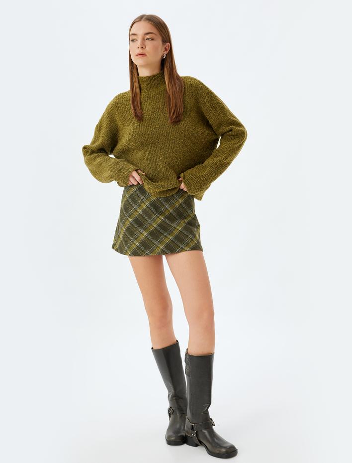  Koton X Sima Tarkan - Balıkçı Yaka Oversize Kazak Uzun Kollu Yumuşak Dokulu