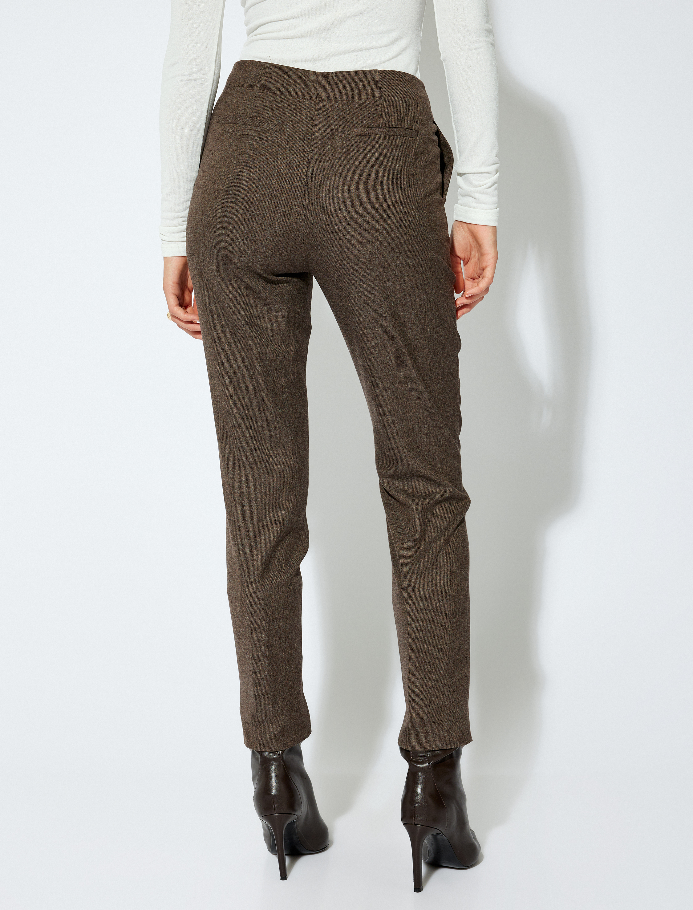 Nervürlü Kumaş Pantolon Cigarette Form