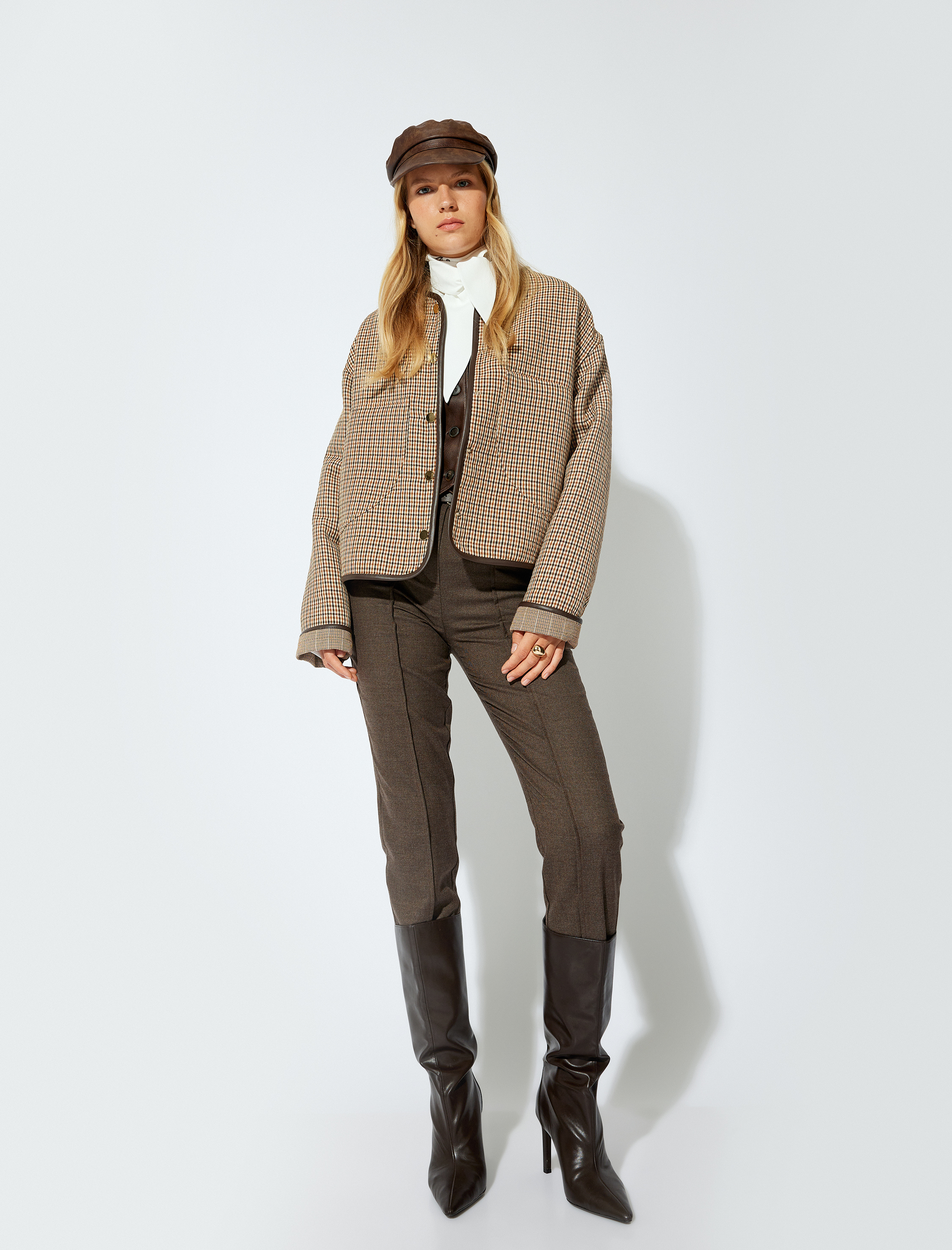 Nervürlü Kumaş Pantolon Cigarette Form