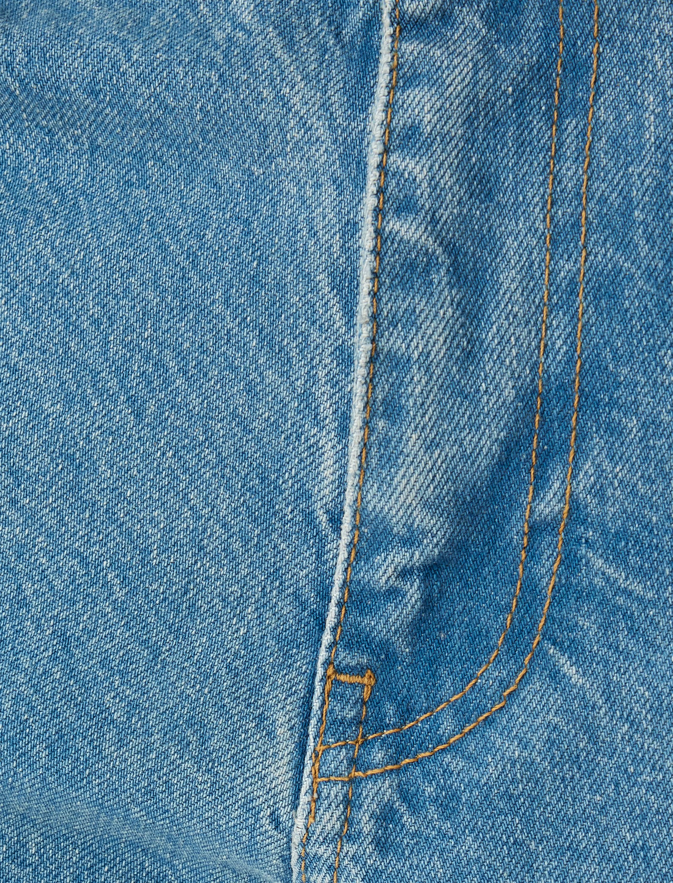   Cep Detaylı Pamuklu Vintage Straight Jean Pantolon