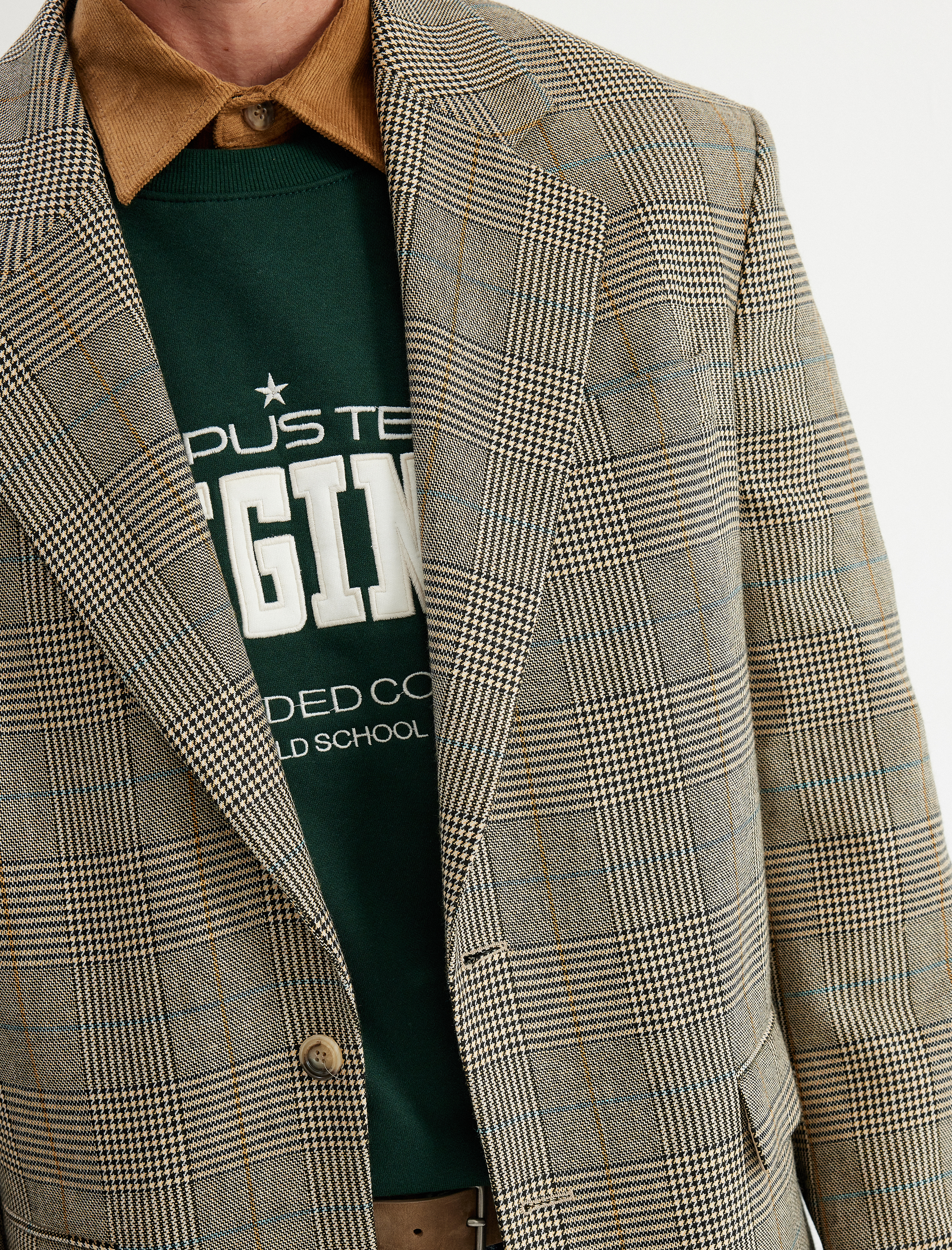   Blazer Ceket V Yaka Kapaklı Cep Detaylı Viskon Karışımlı