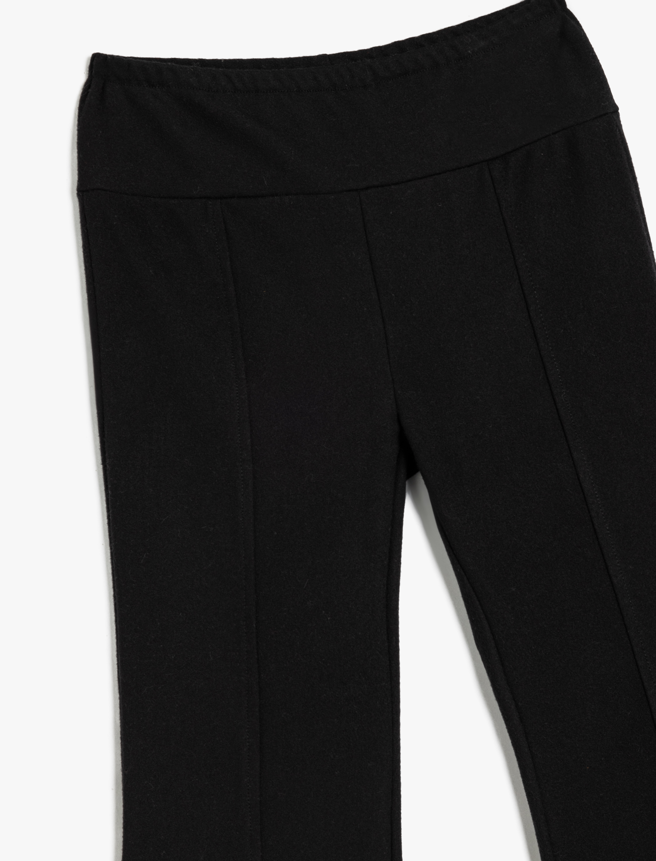  Kız Çocuk Beli Lastikli İspanyol Paça Pantolon