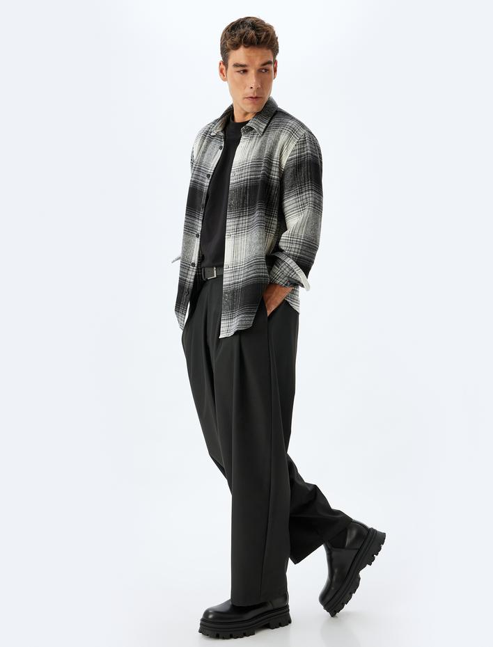  Oduncu Gömleği Uzun Kollu Pamuk Karışımlı Regular Fit