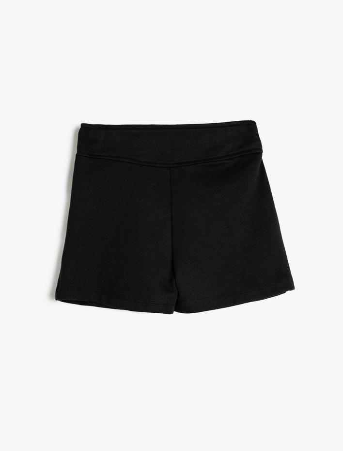 Kız Çocuk Basic Şort Etek Beli Lastikli