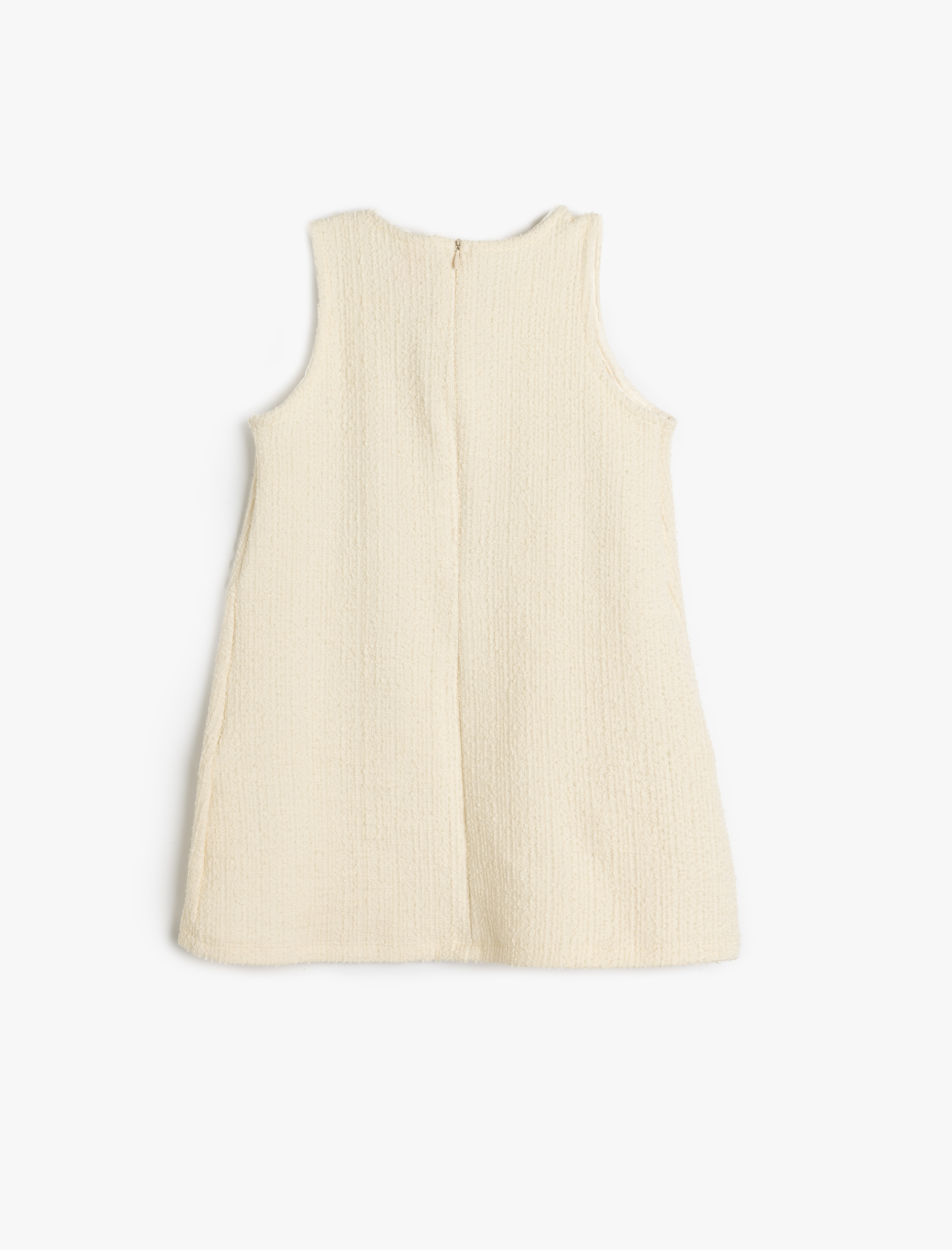  Kız Bebek Pamuklu Yuvarlak Yaka Askılı Fiyonk Detaylı Elbise