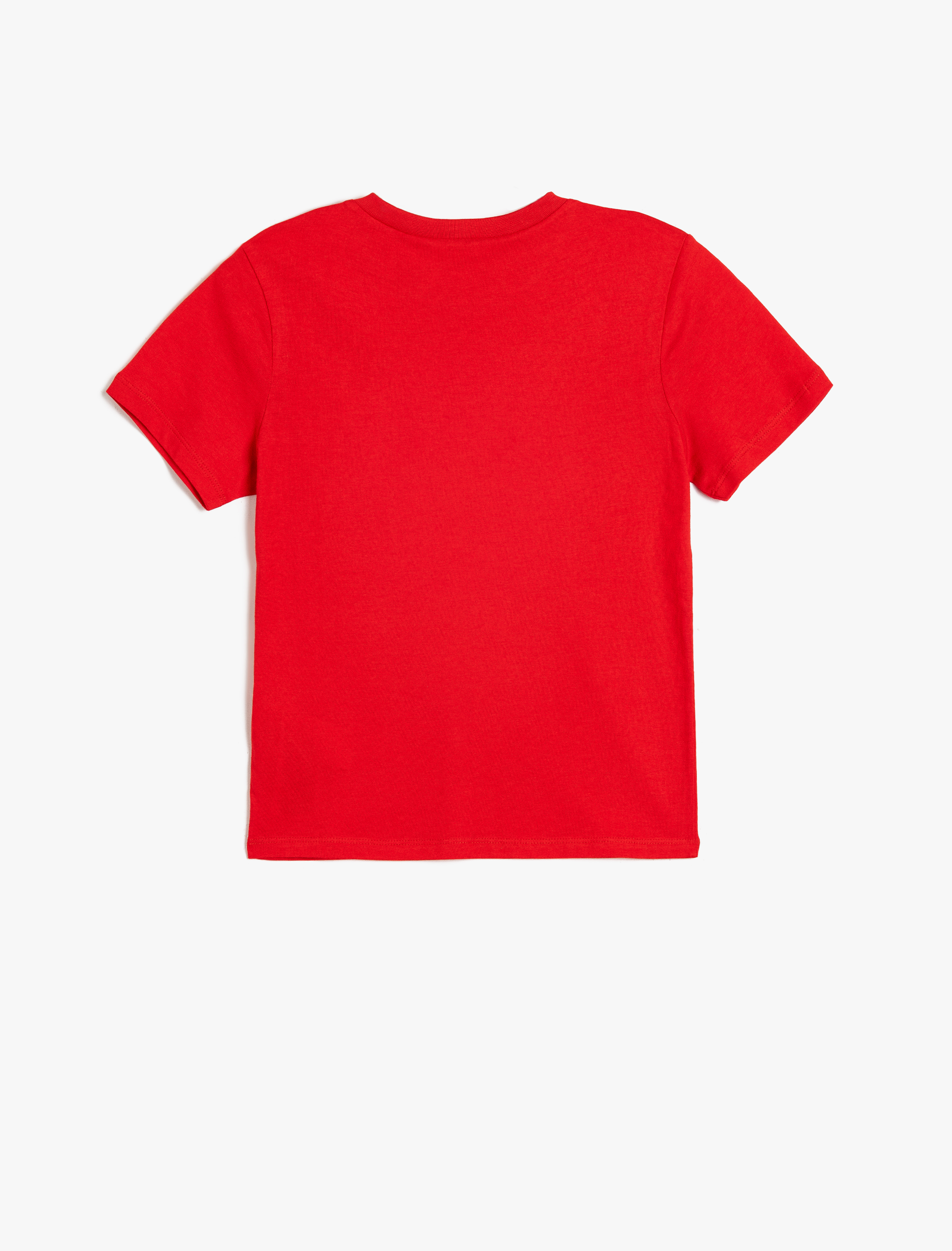  Erkek Çocuk Basic Tişört Kısa Kollu Bisiklet Yaka Pamuklu