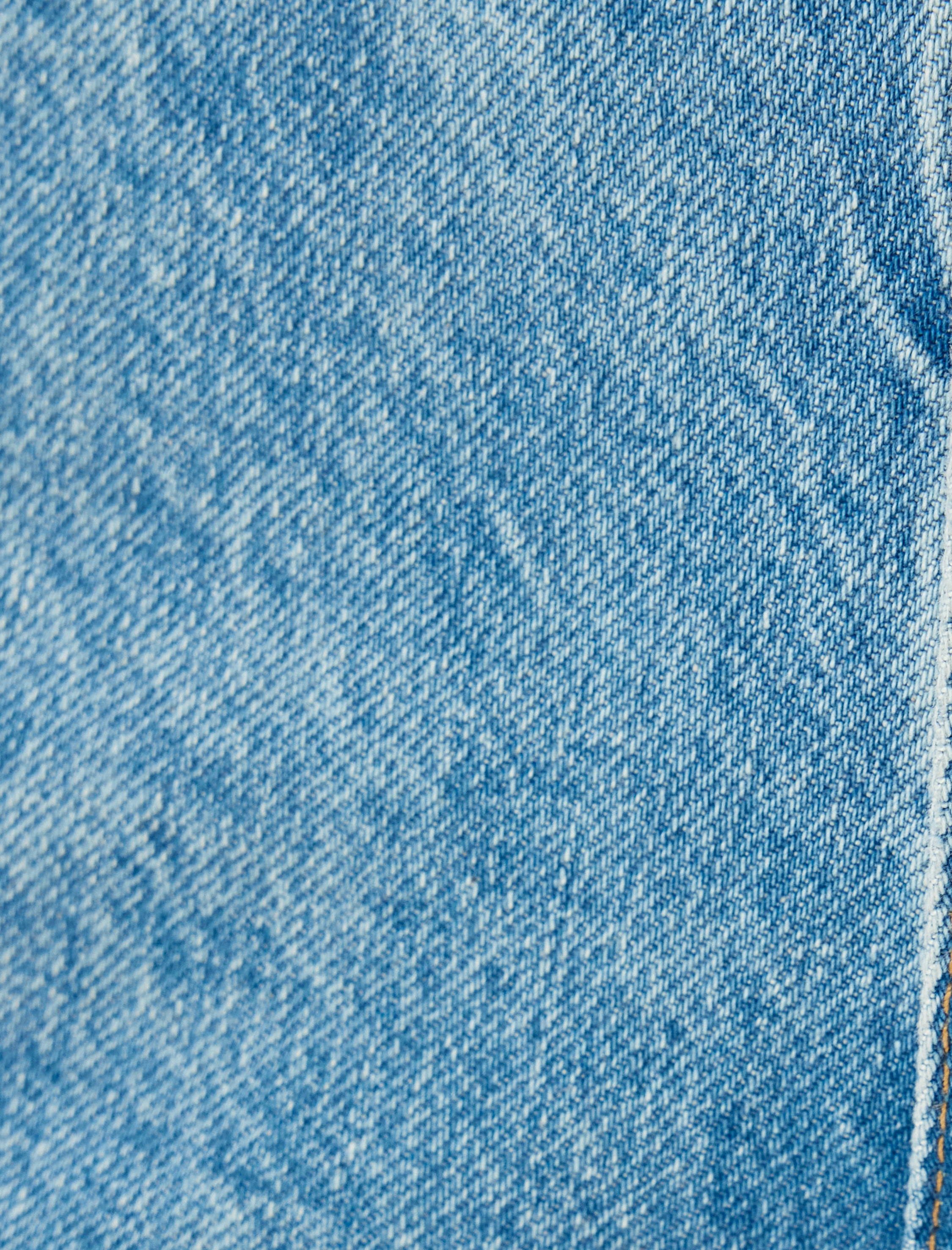 Cep Detaylı Pamuklu Vintage Straight Jean Pantolon