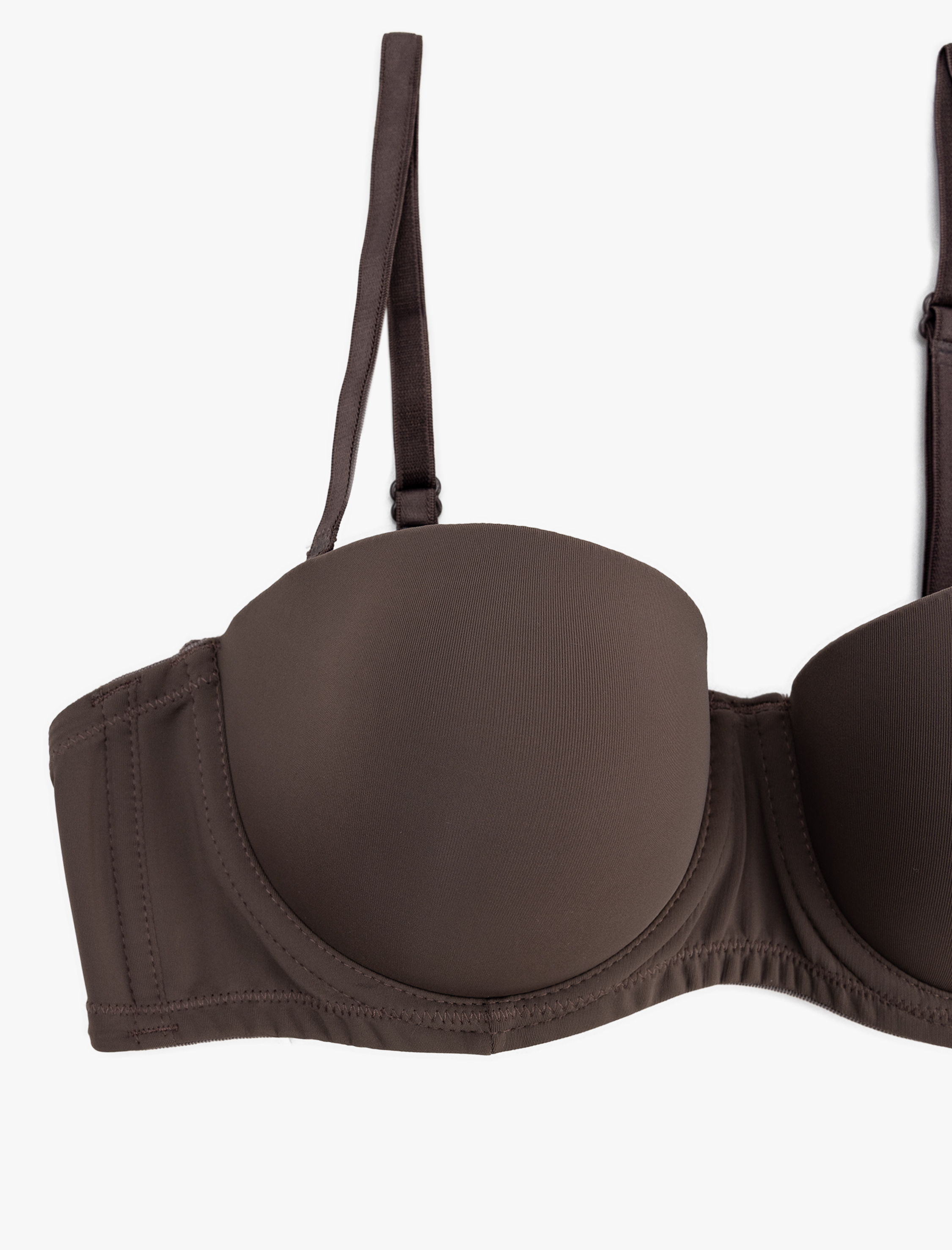   Straplez Sütyen Dolgusuz Balenli Sütyen Çıkarılabilir Askılı