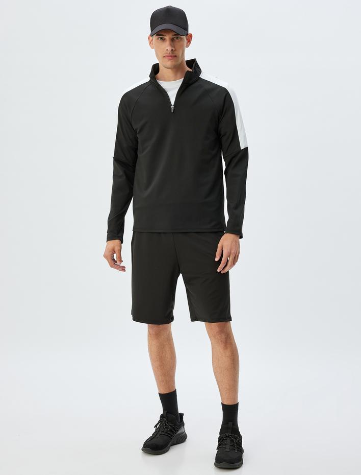  Spor Şort Beli Bağcıklı Kısa Cep Detaylı