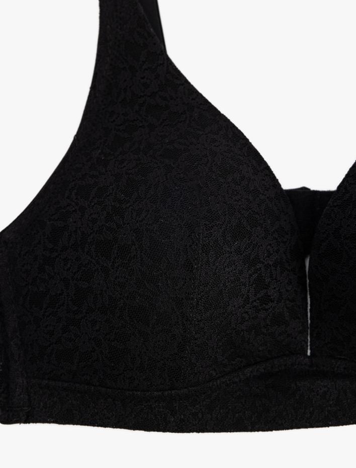  Dantelli Soft Sütyen Balensiz Dolgusuz