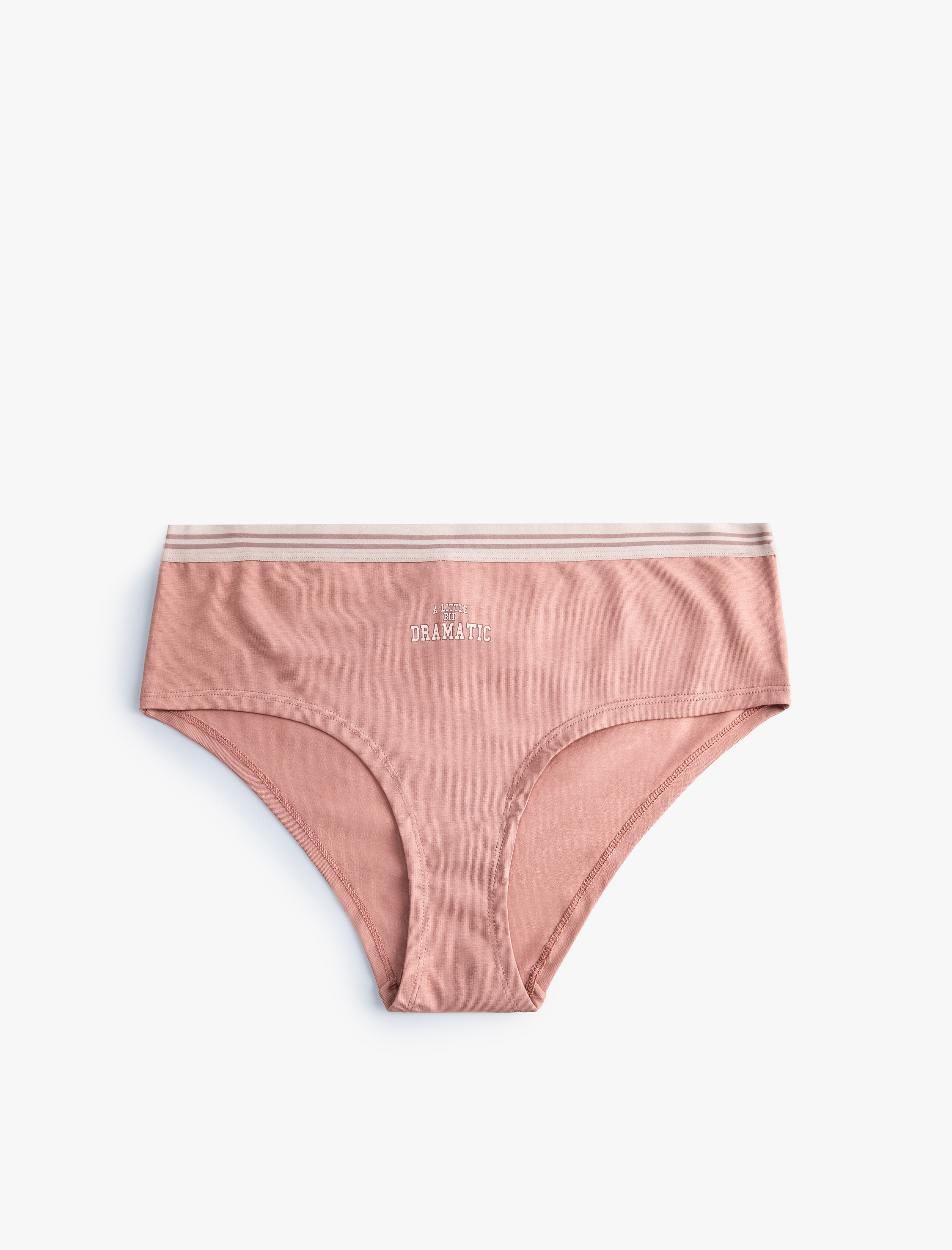   Pamuklu Hipster Külot Baskılı Yüksek Bel