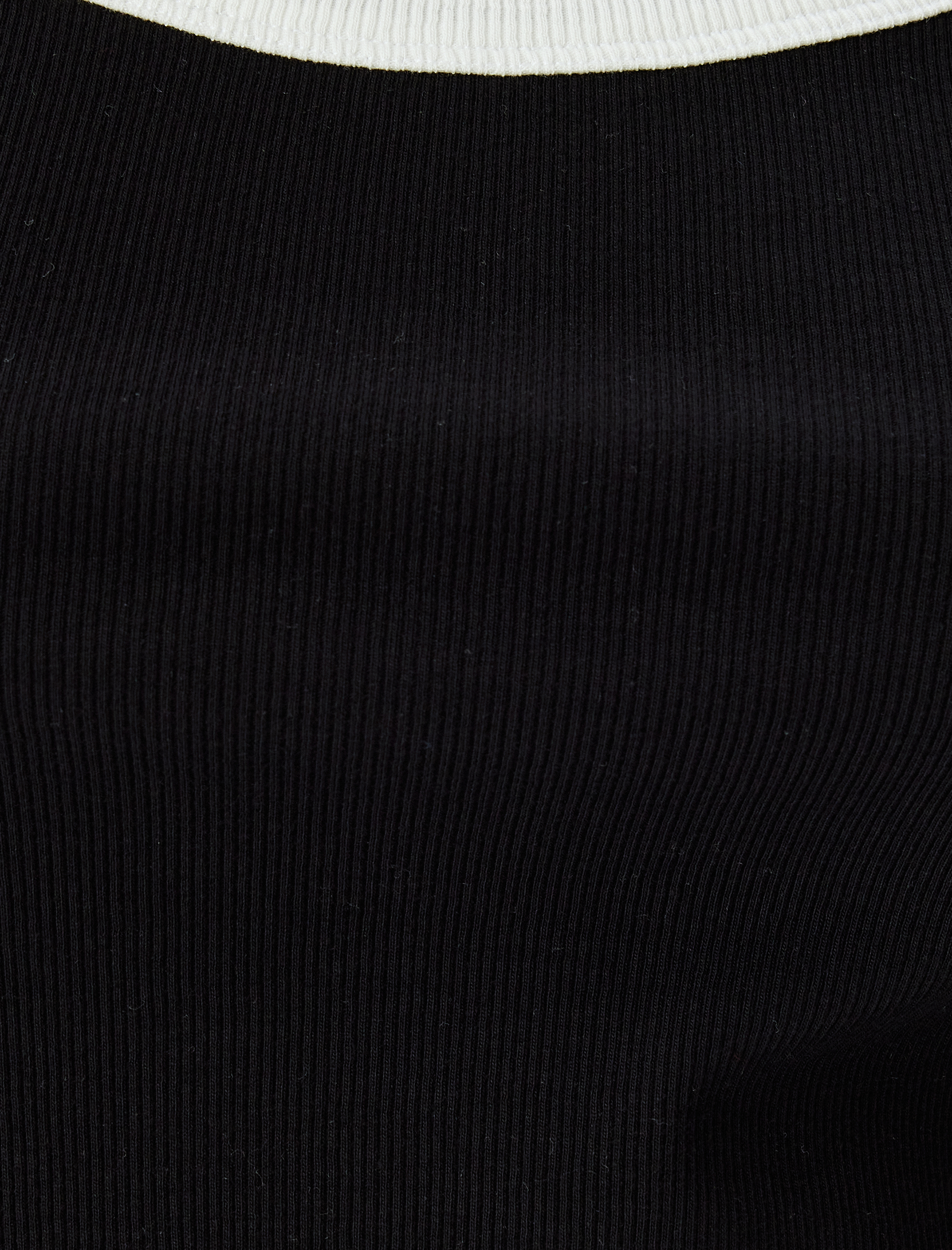   Basic Fitilli Kolsuz Biyeli Slim Fit Kadın Atet