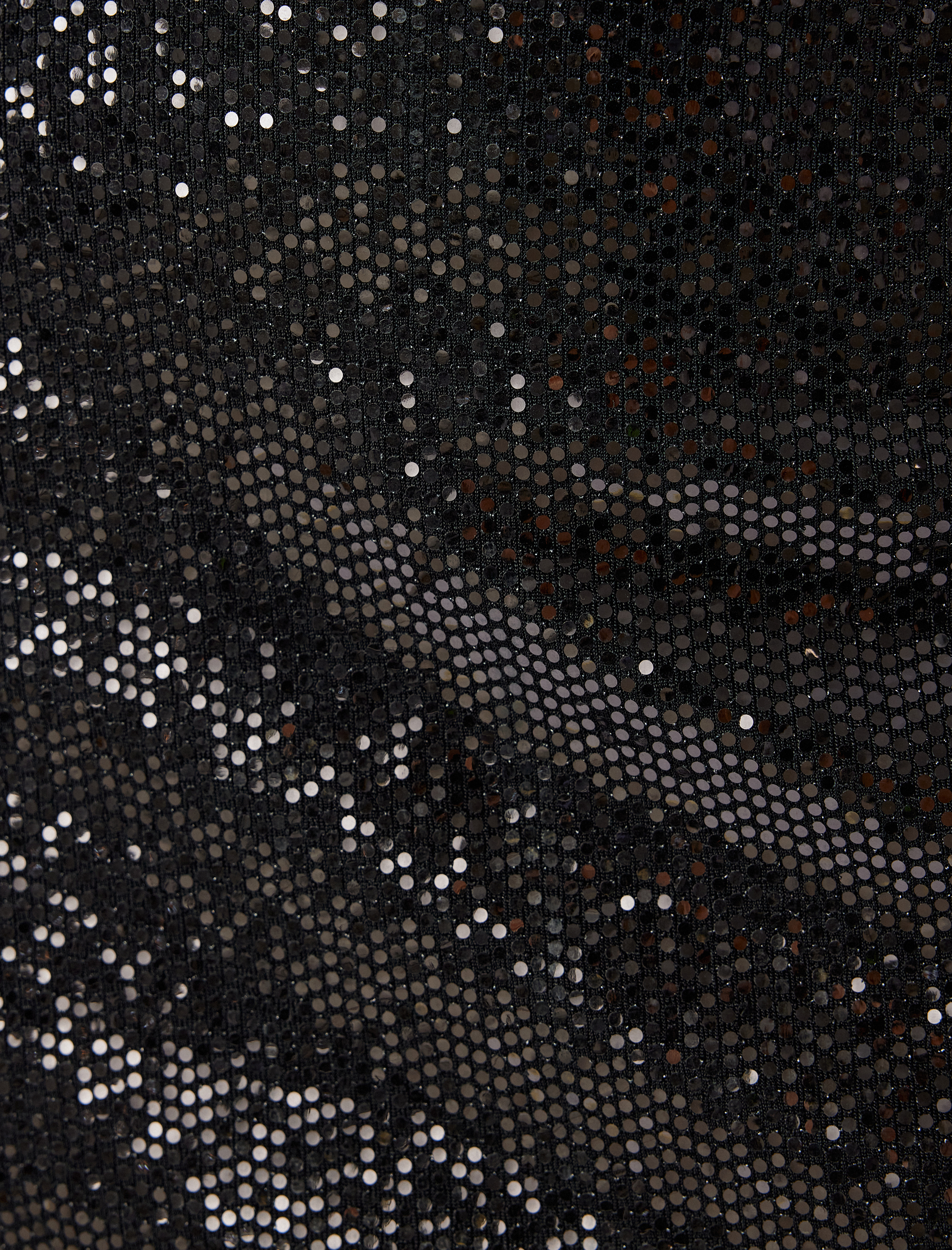   Pullu Payetli Mini Düşük Bel Slim Fit Etek