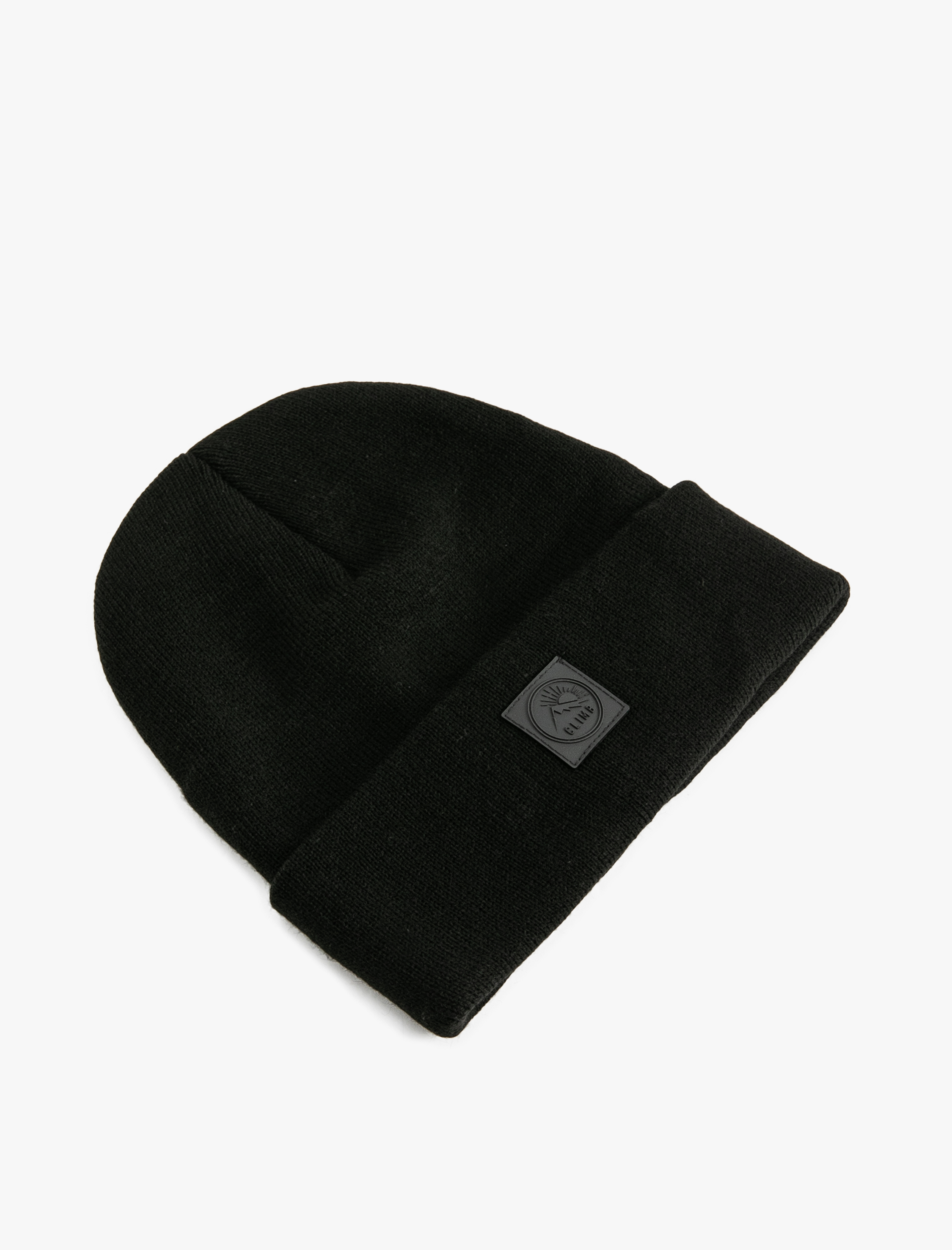 Erkek Katlı Bere Slogan Baskılı Etiket Detaylı