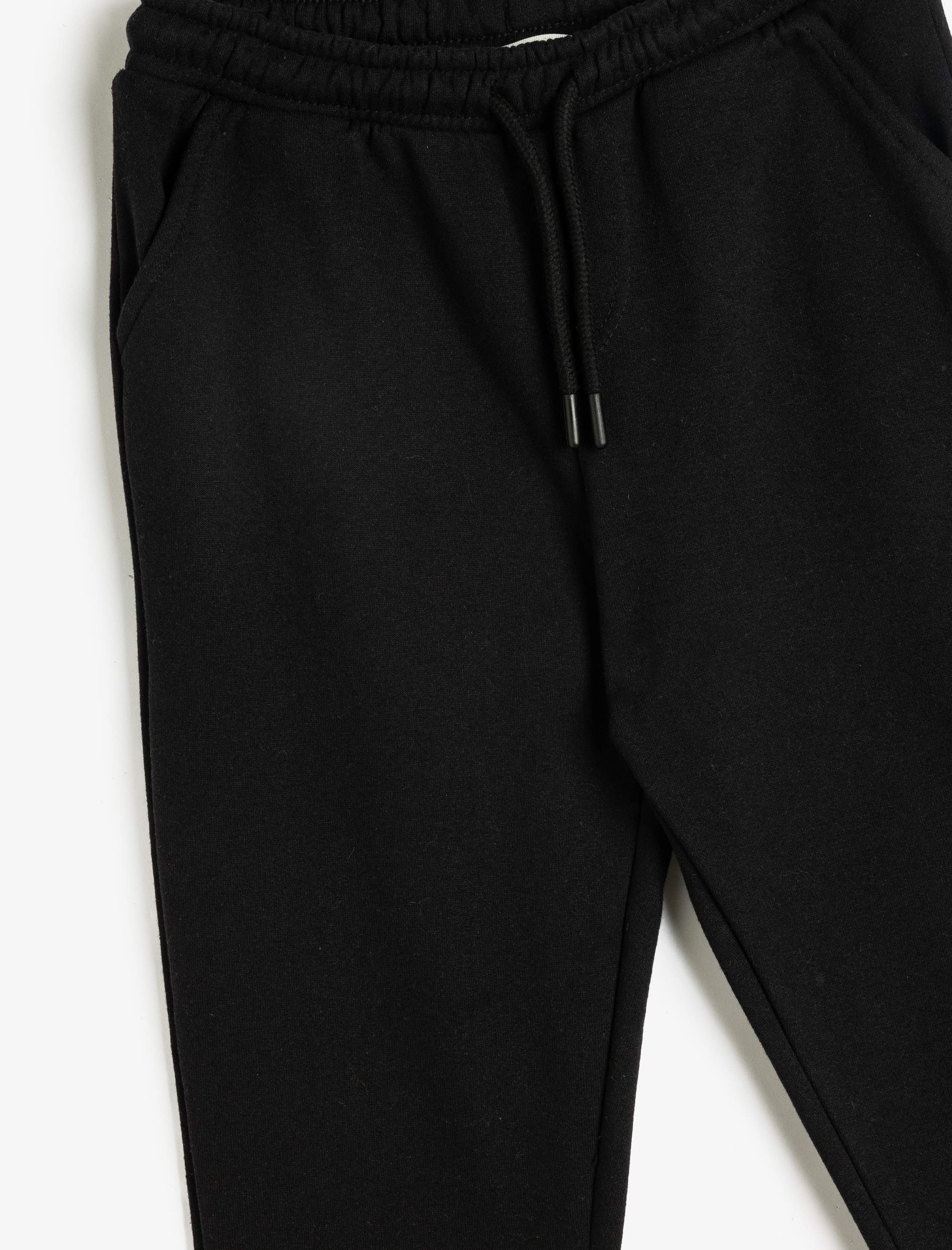  Erkek Çocuk Basic Jogger Eşofman Altı Beli Bağlamalı Cep Detaylı Şardonlu