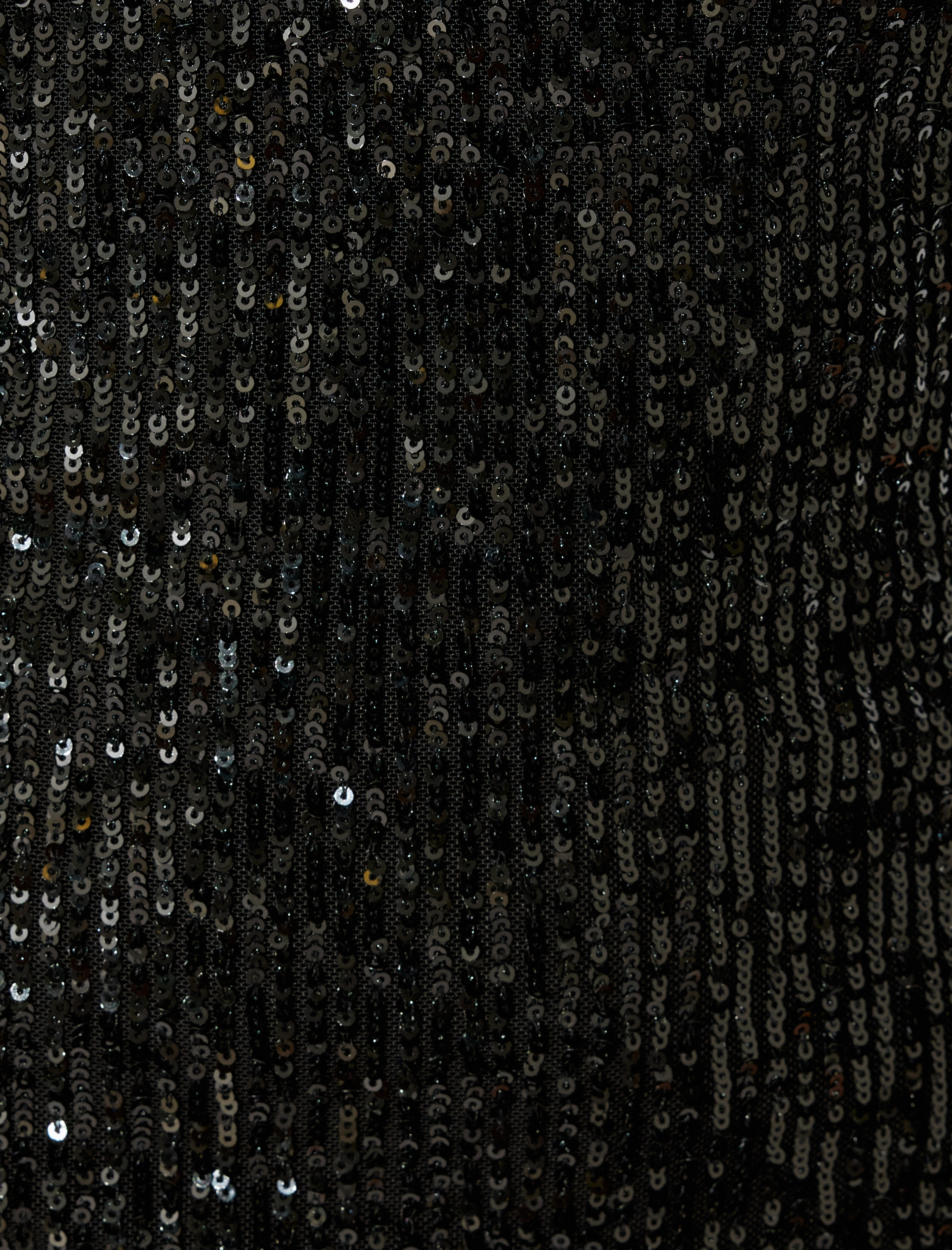   Boyundan Bağlamalı Mini Pullu Payetli Abiye Elbise