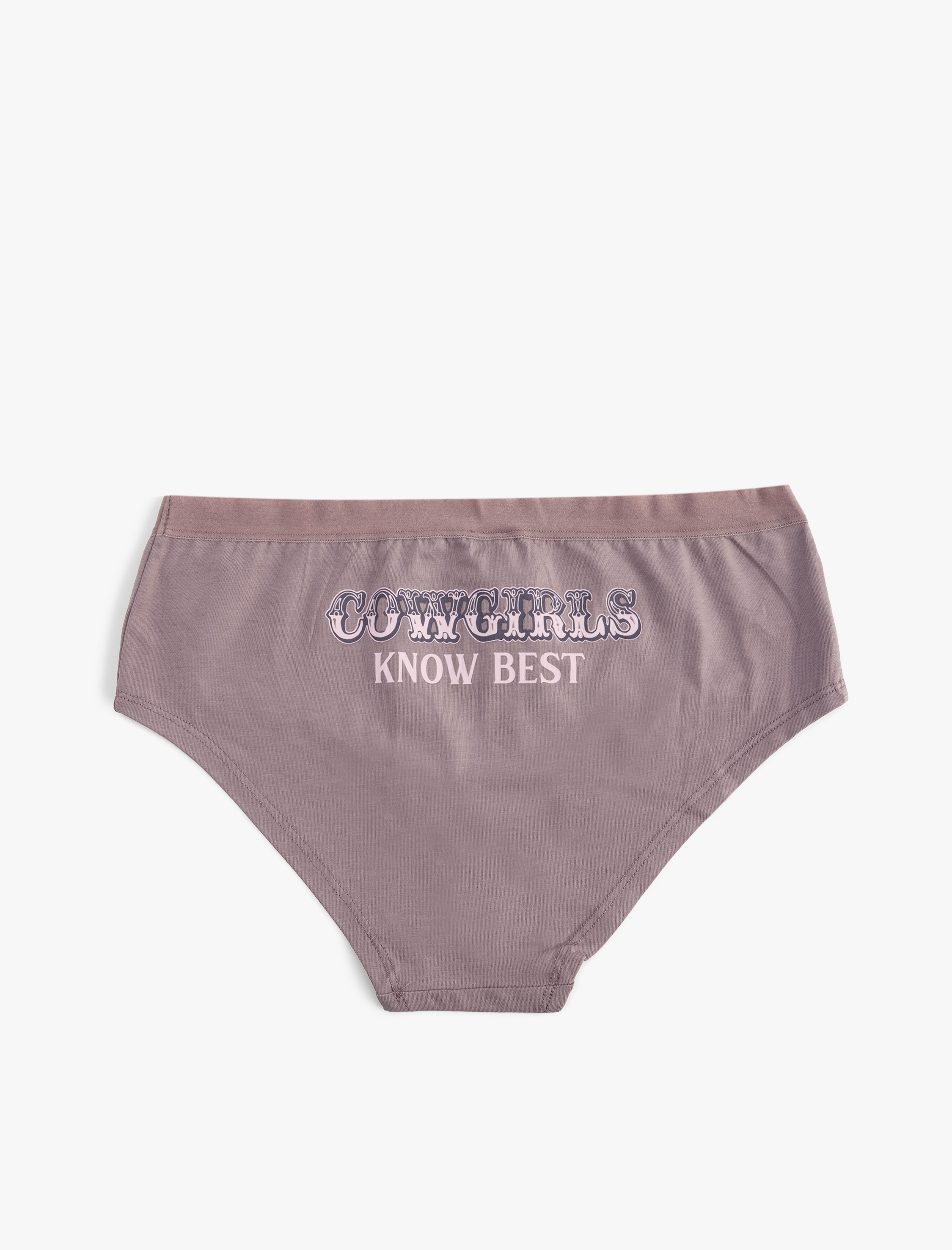   Arkası Baskılı Yüksek Bel Pamuklu Hipster Külot