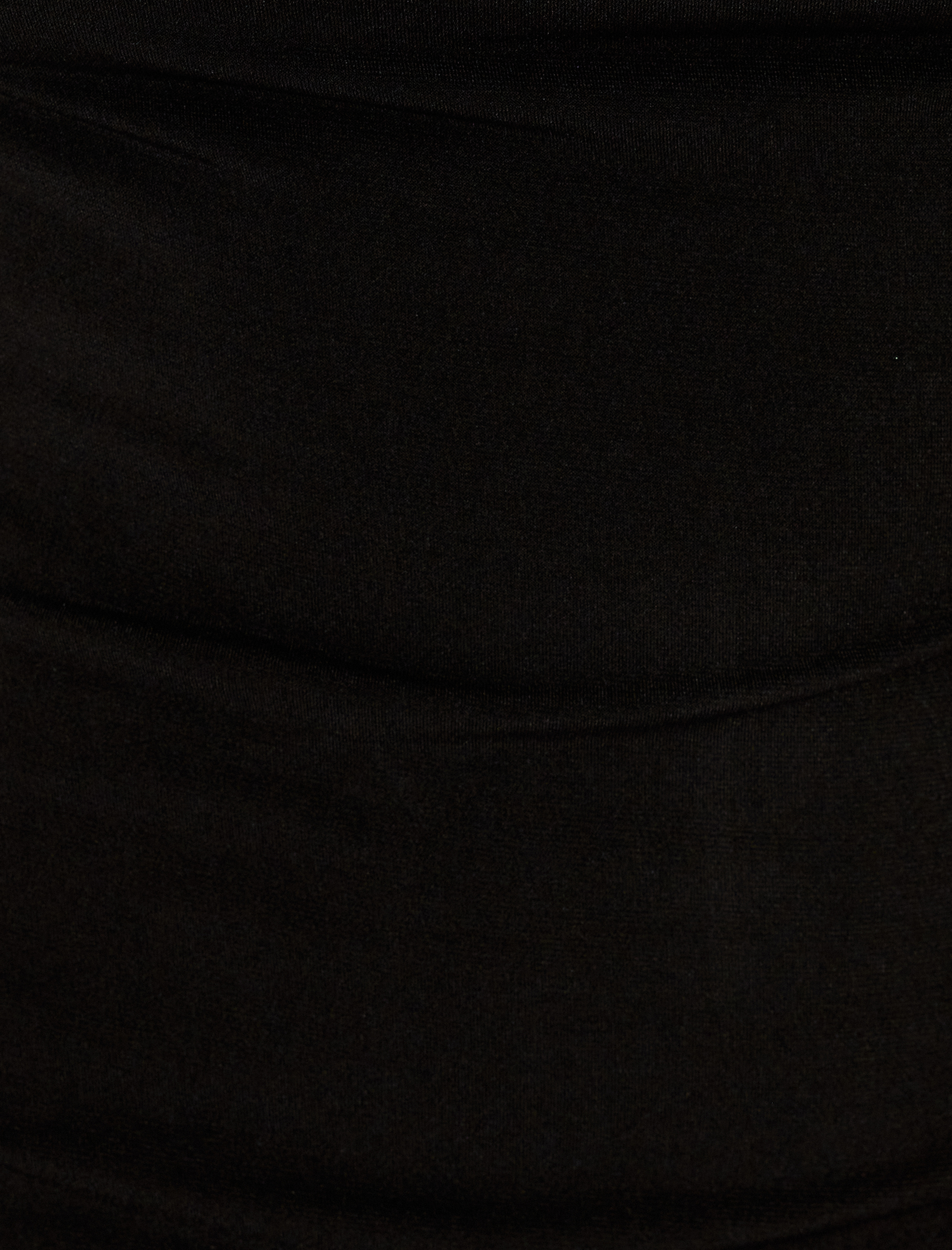   Degaje Yaka Uzun Kollu Sırt Detaylı Midi Elbise