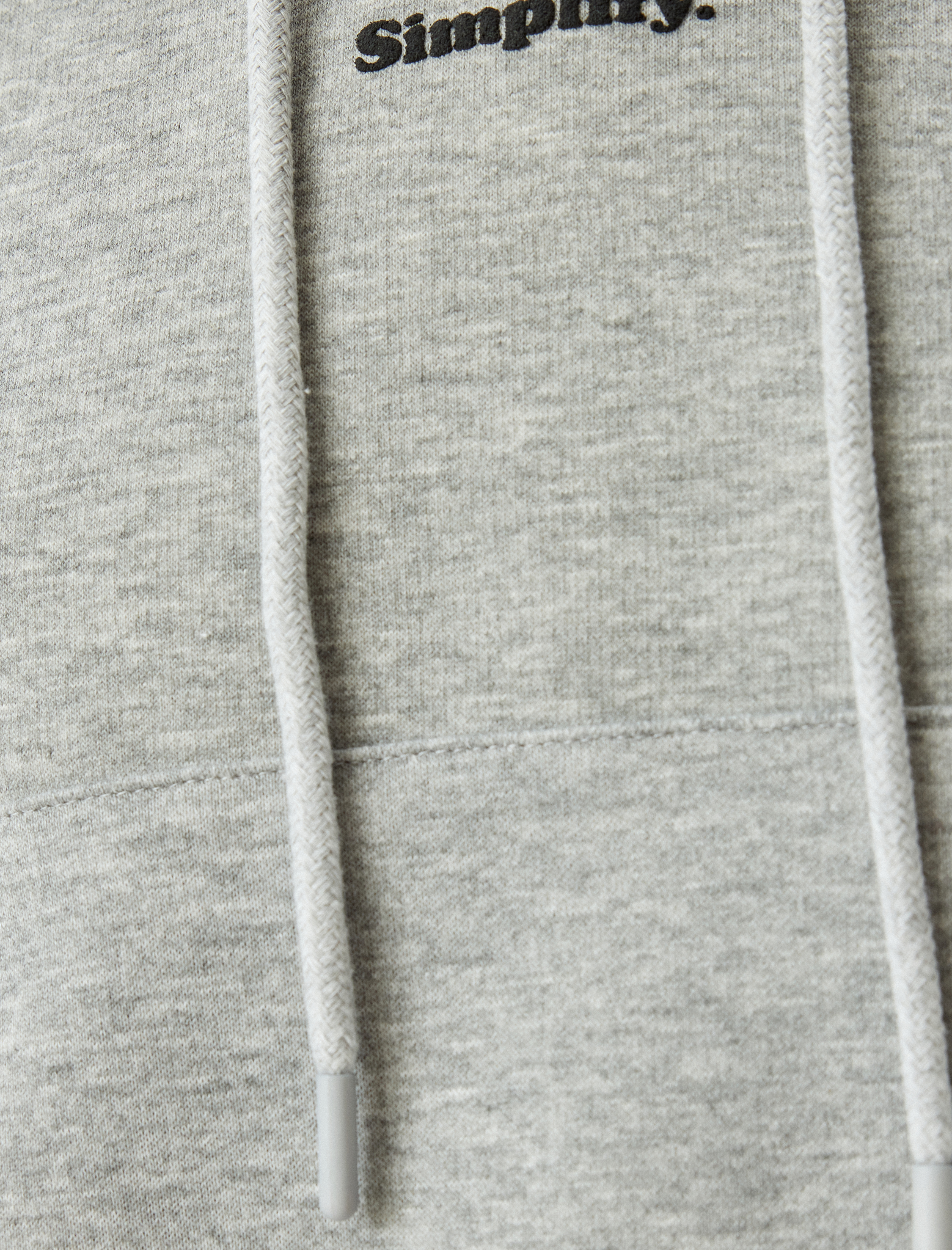   Kapüşonlu Baskılı Kolsuz Rahat Kalıp Sweatshirt