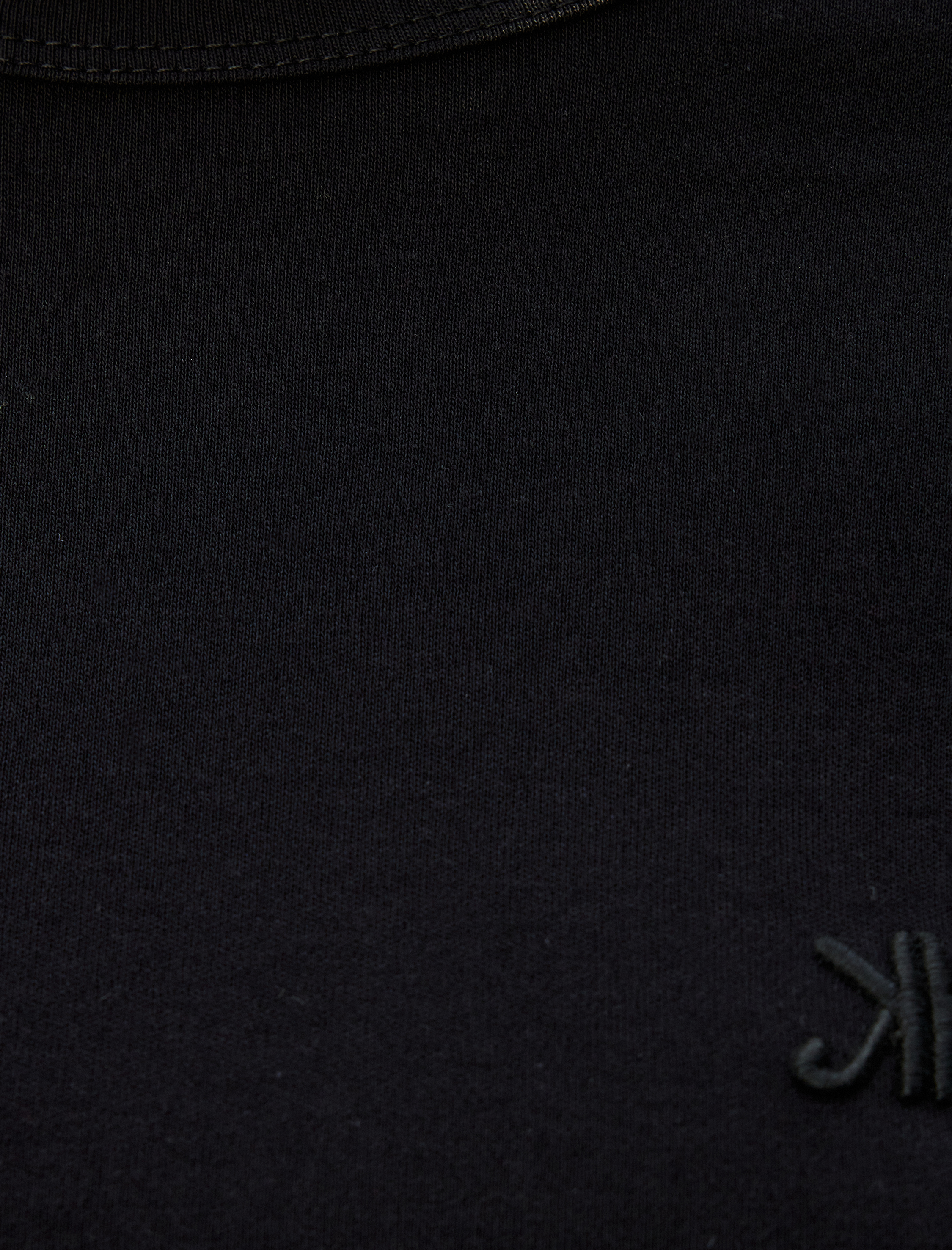   Uzun Kollu Tişört Nakış Detaylı Bisiklet Yaka Pamuklu