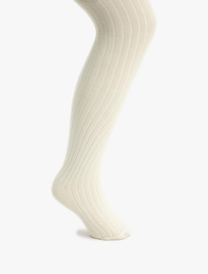 Kız Çocuk Dokulu Külotlu Çorap