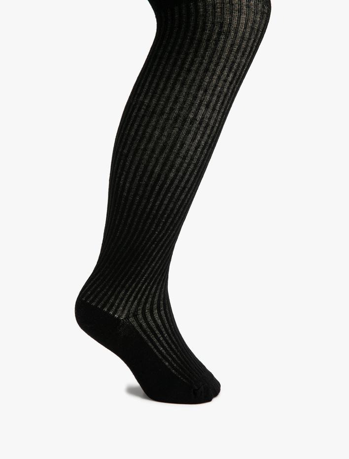 Kız Çocuk Dokulu Külotlu Çorap