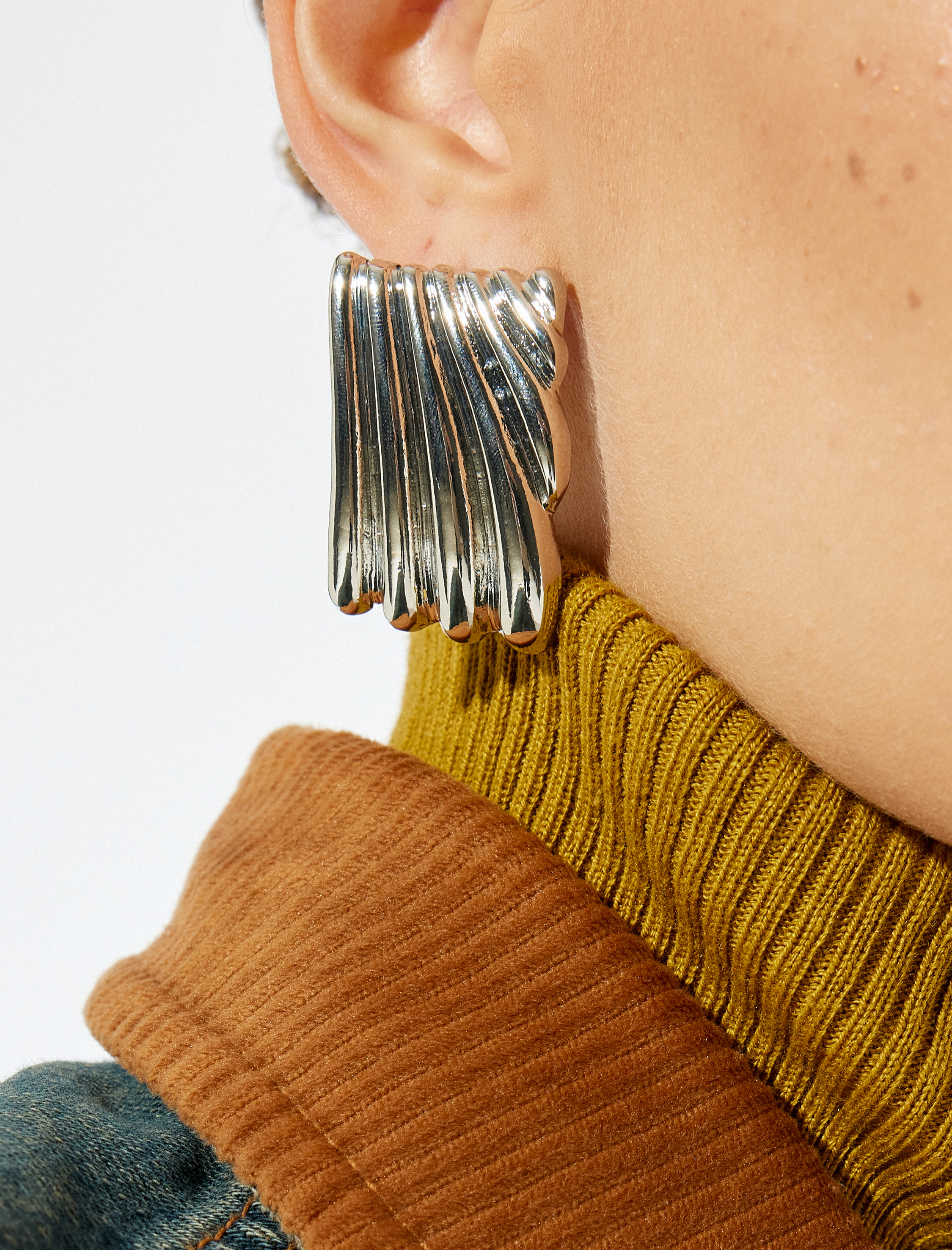 Kadın Geometrik Vintage Küpe - Koton X Sima Tarkan