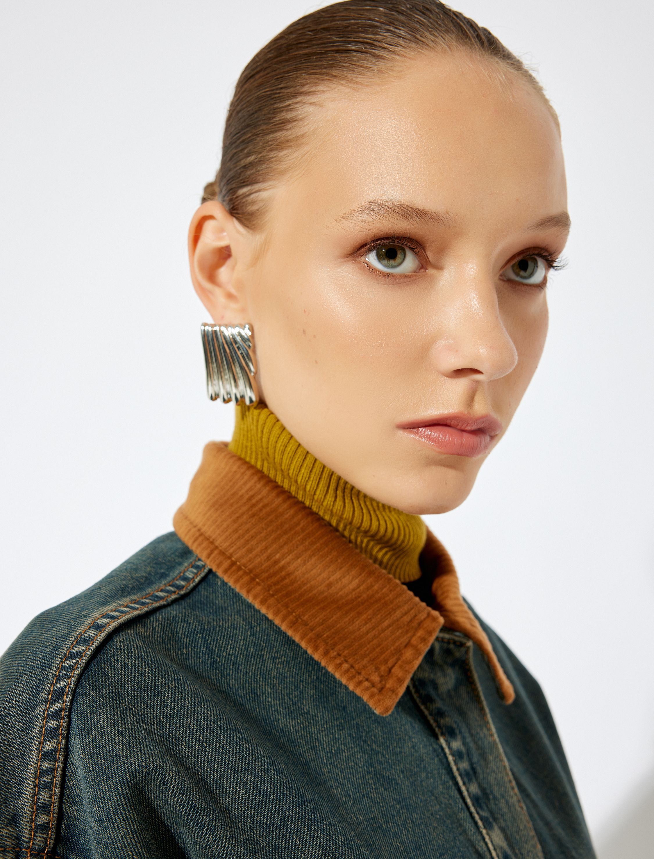 Kadın Geometrik Vintage Küpe - Koton X Sima Tarkan