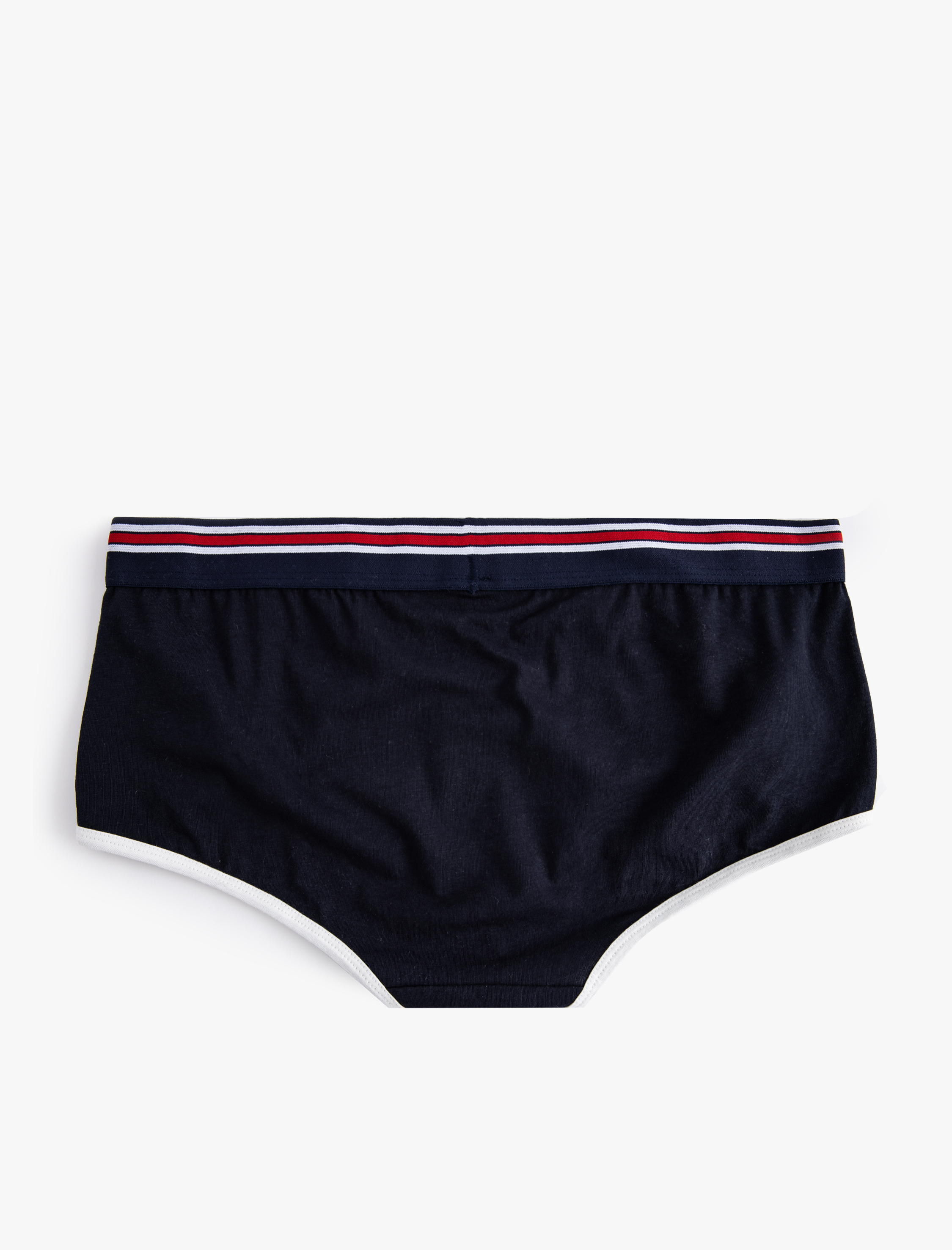   Yüksek Bel Hipster Külot Baskılı Biyeli Renk Kontrastlı