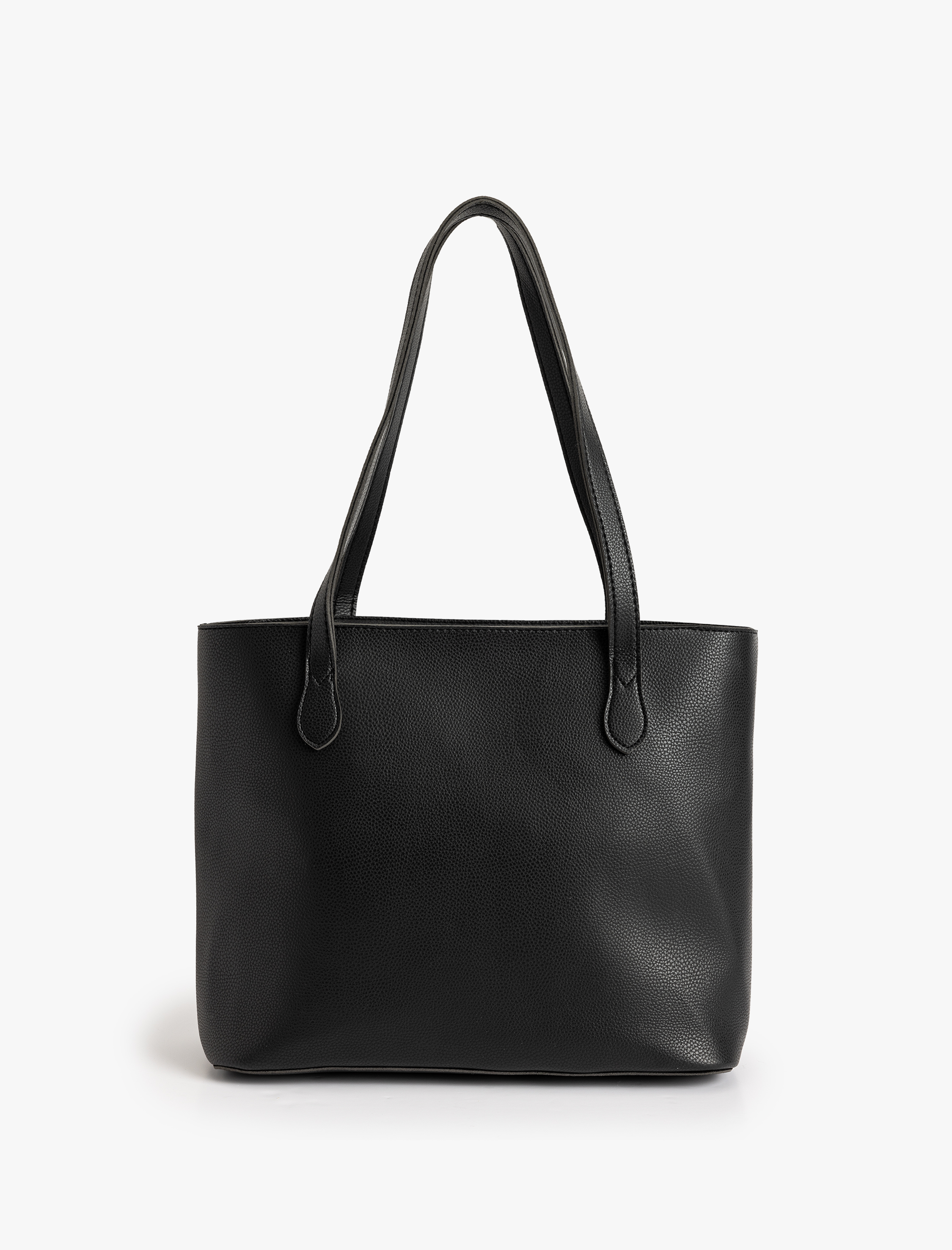  Kadın Suni Deri Saplı Büyük Tote Çanta