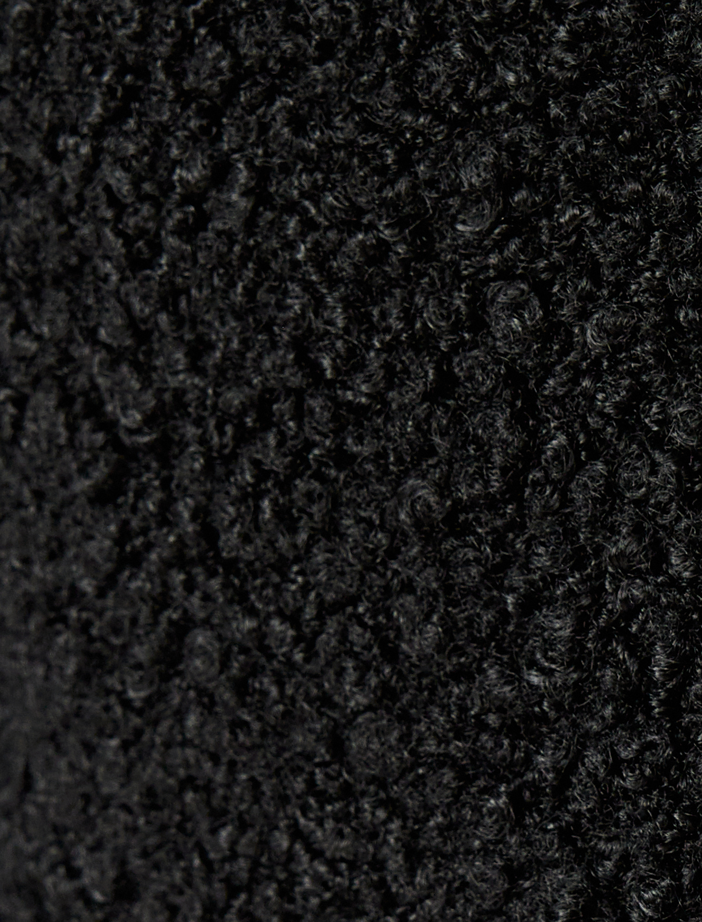   Kapaklı Cep Detaylı Yakasız Crop Peluş Blazer Ceket