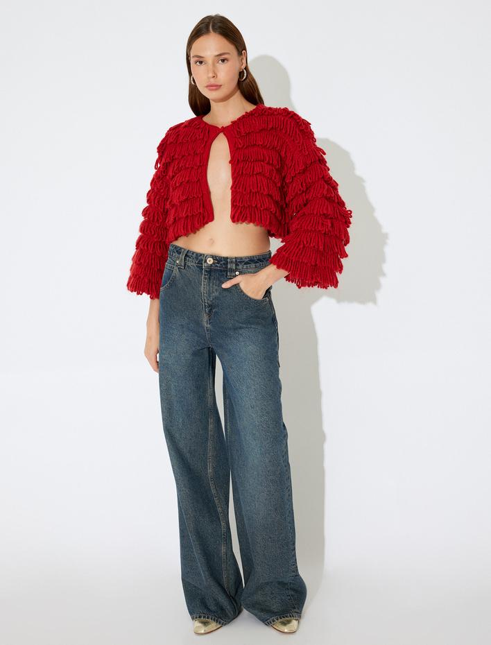  Koton X İnji - Crop Cardigan