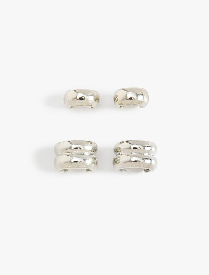 Kadın Halka ve Kıkırdak Küpe Seti