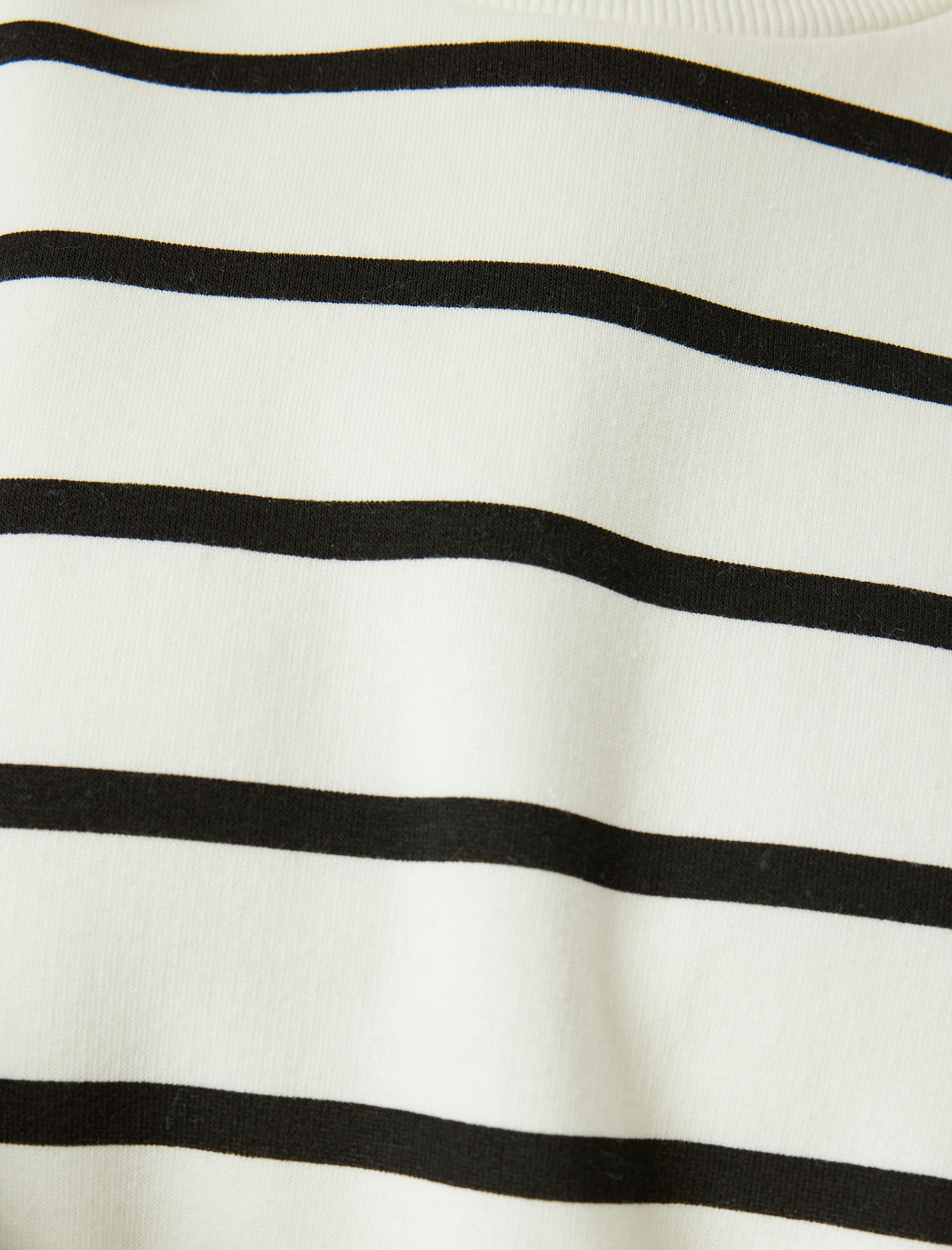   Üç İplik Şardonlu Pamuk Karışımlı Uzun Kollu Bisiklet Yaka Sweatshirt