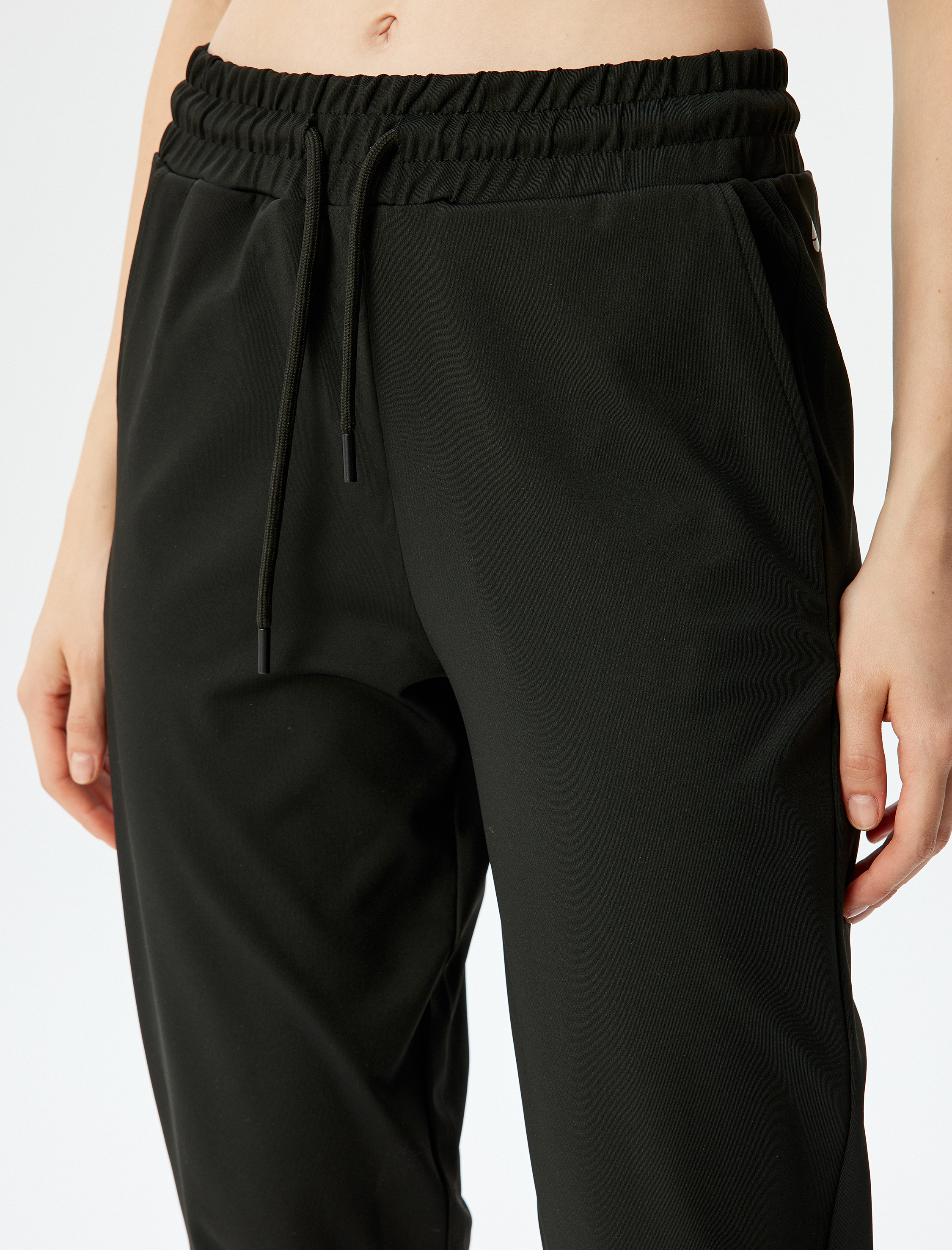   Jogger Beli Bağcıklı Cep Detaylı Eşofman Altı İnterlok