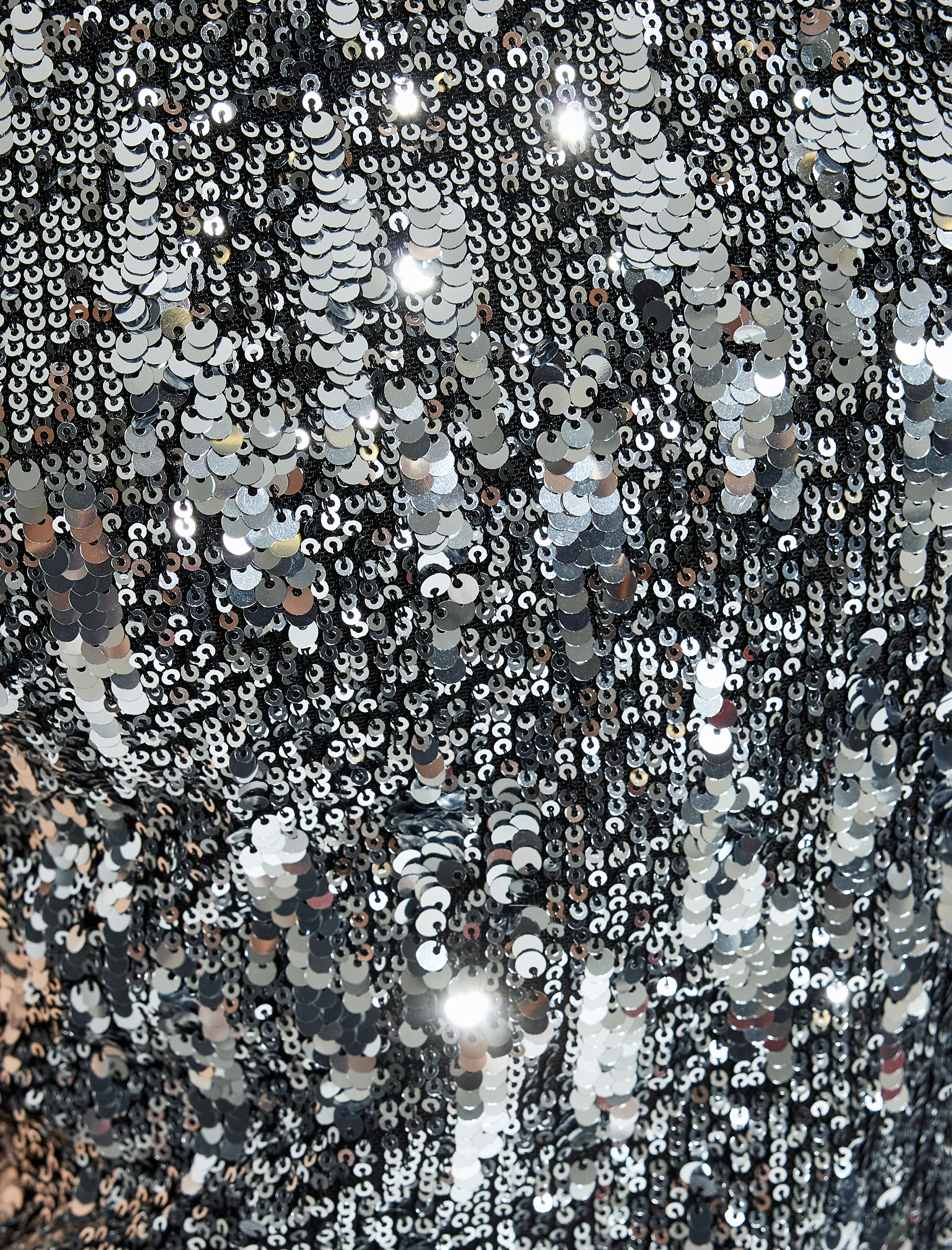   Pullu Payetli Halter Yaka Kolsuz Mini Sırt Detaylı Abiye Elbise