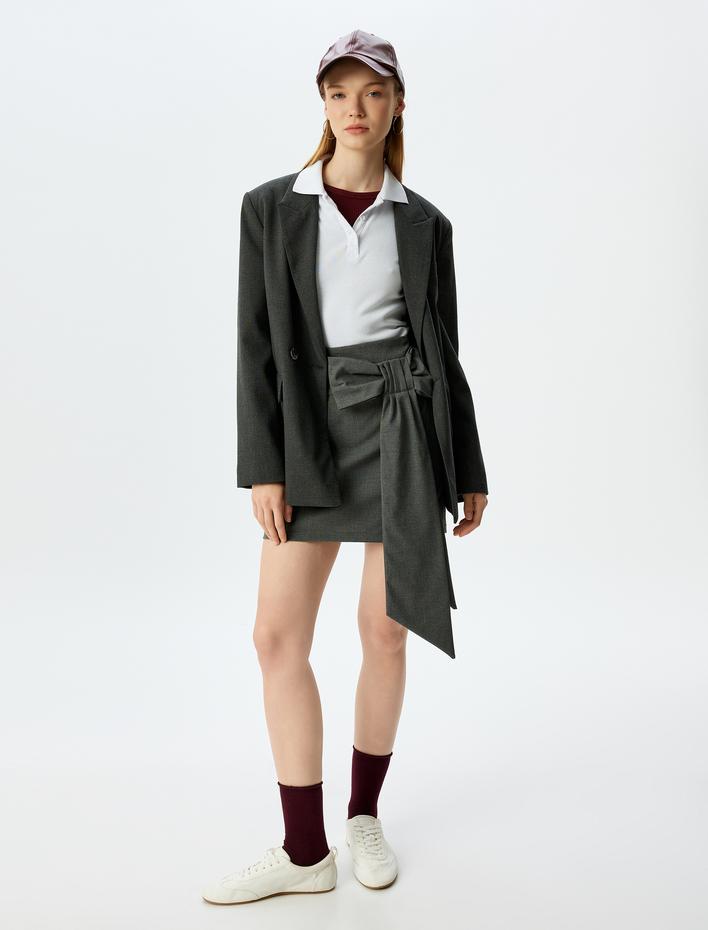  Mini Fiyonk Detaylı A Kesim Etek