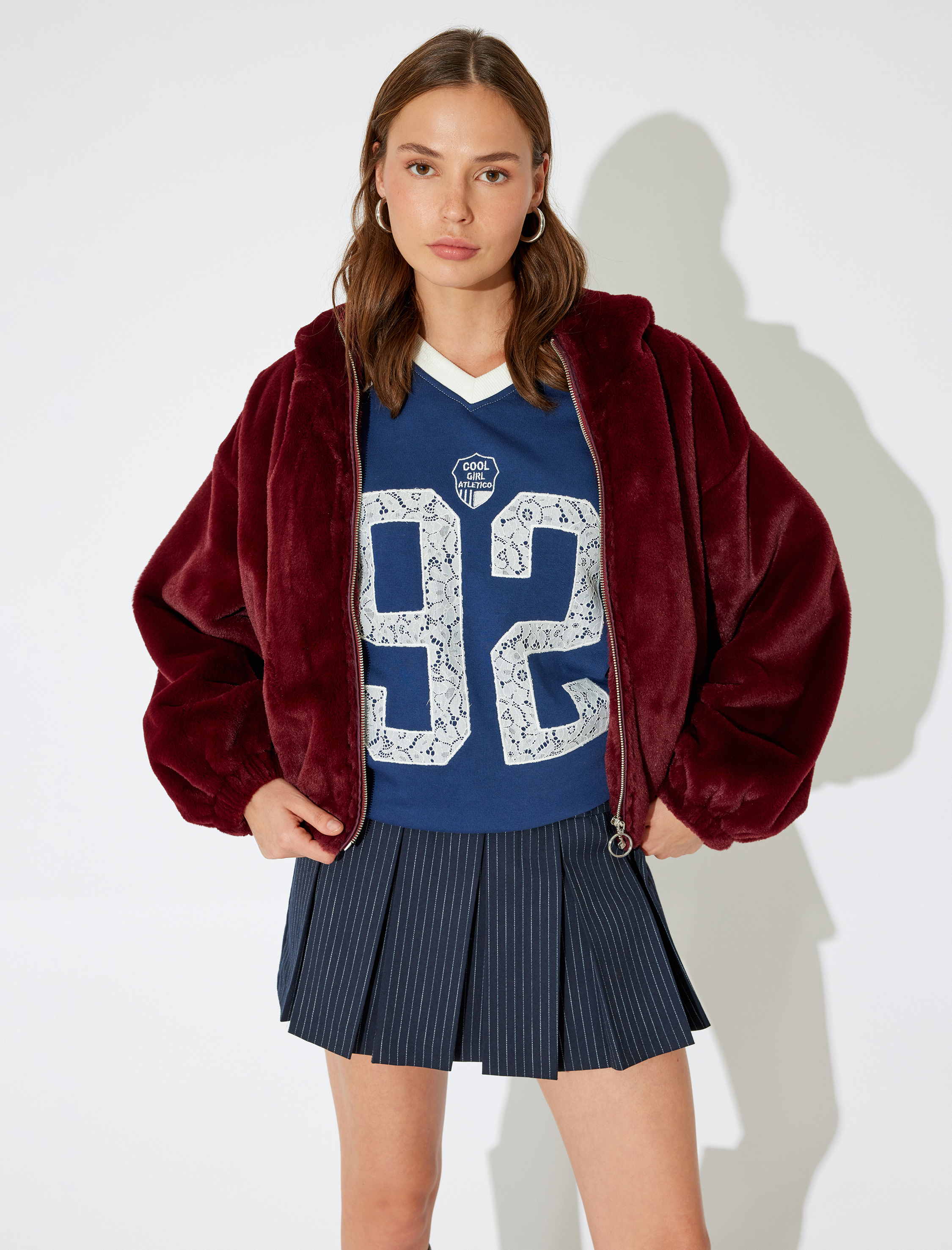   Koton X İnji - Pileli Mini Şort Etek