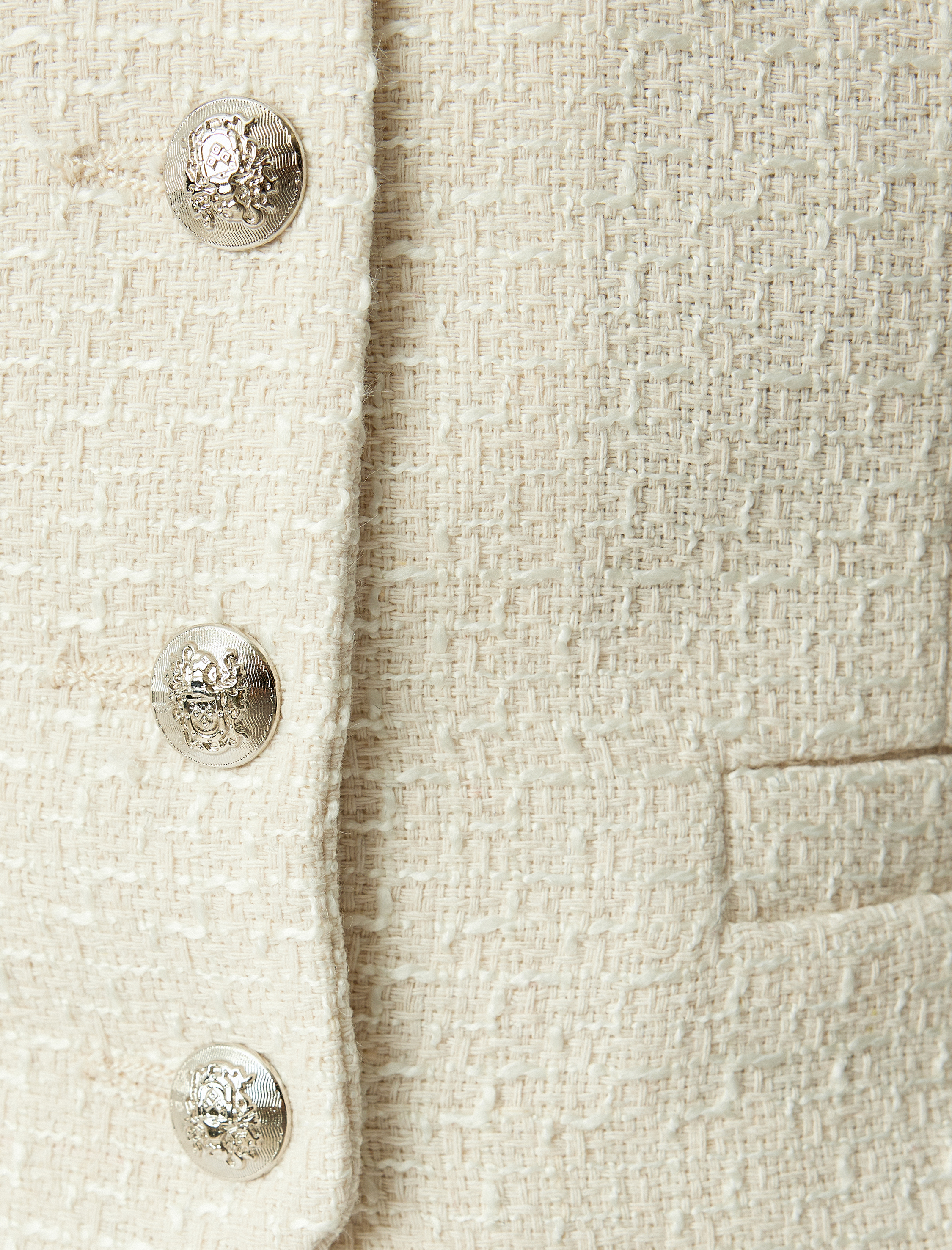   Crop U Yaka Düğmeli Kolsuz Slim Fit Yelek