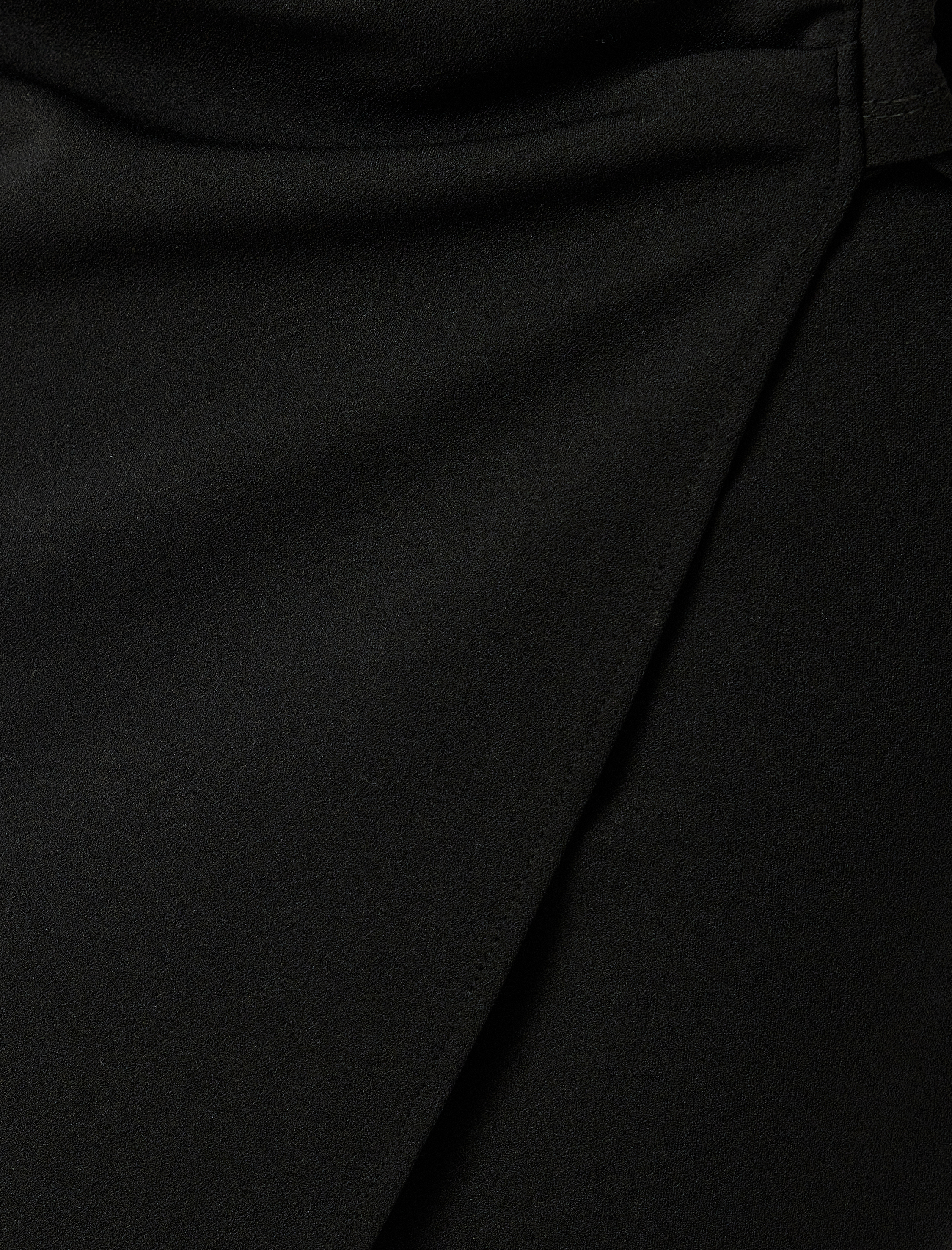   Slim Fit Drapeli Midi Boy Asimetrik Kruvaze Etek