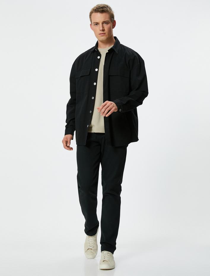  Slim Straight Fit Kot Pantolon - Chadwick Jean