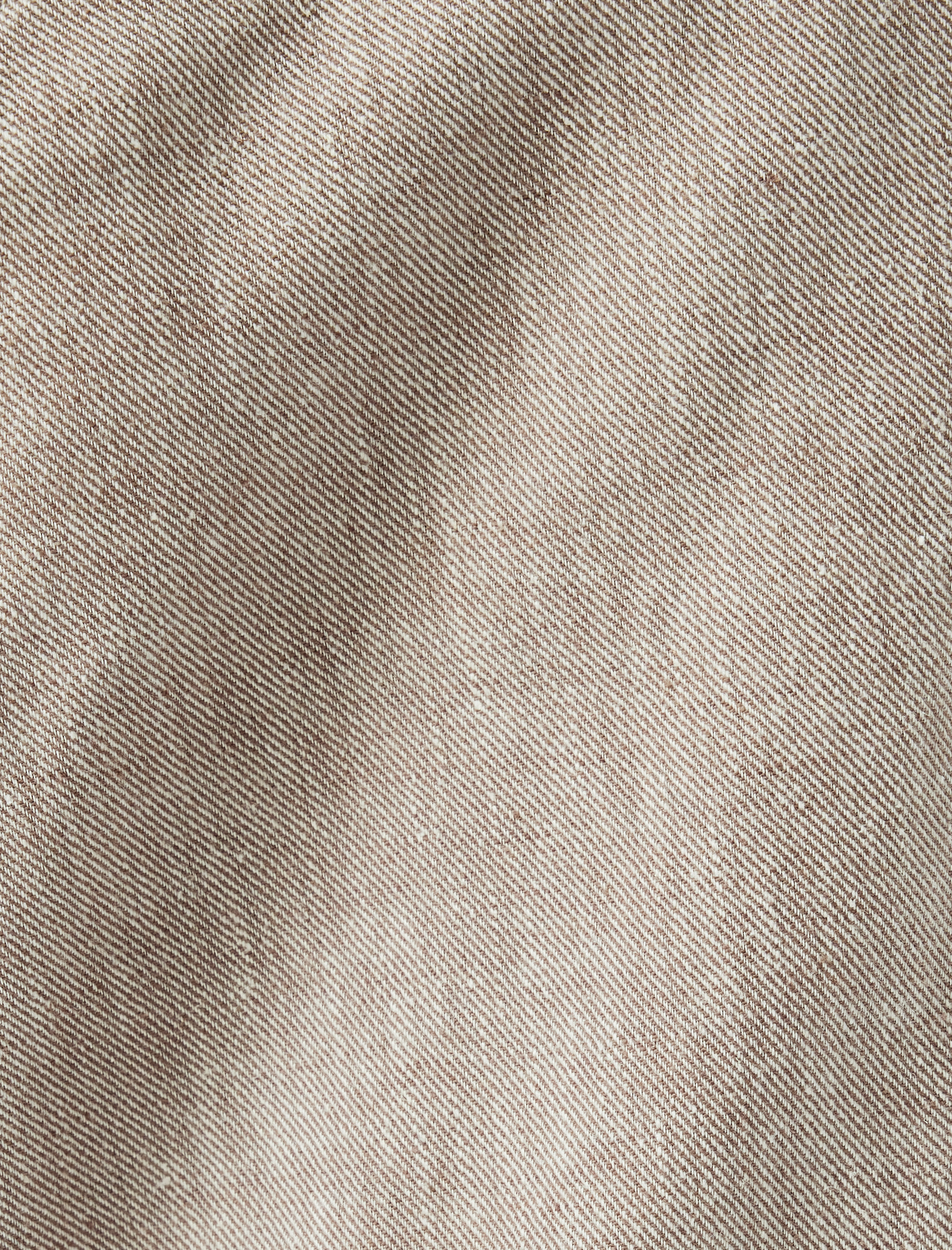   Keten Pamuk Karışımlı Chino Pantolon Cep Detaylı