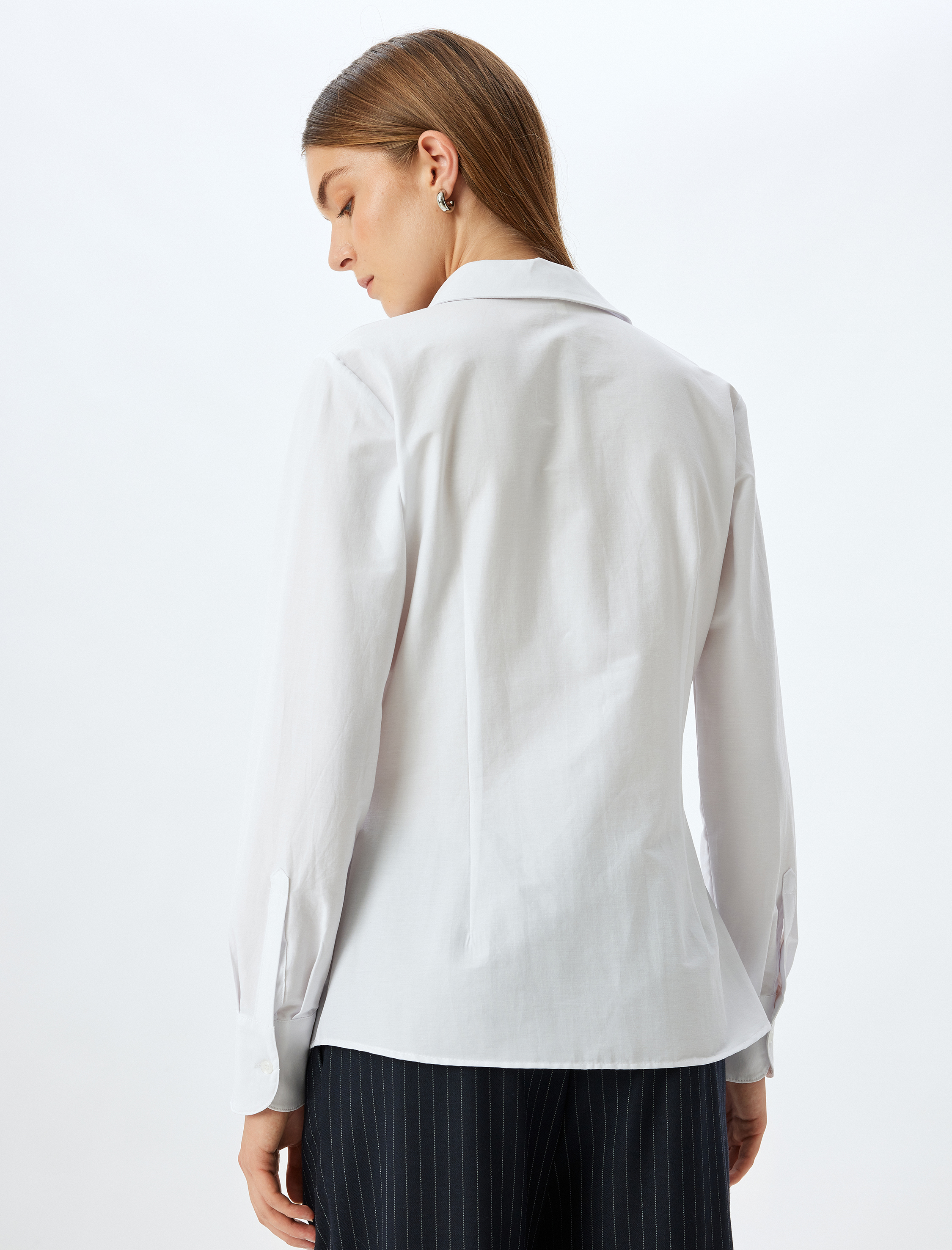   Slim Fit Klasik Gömlek Uzun Kollu Pamuklu