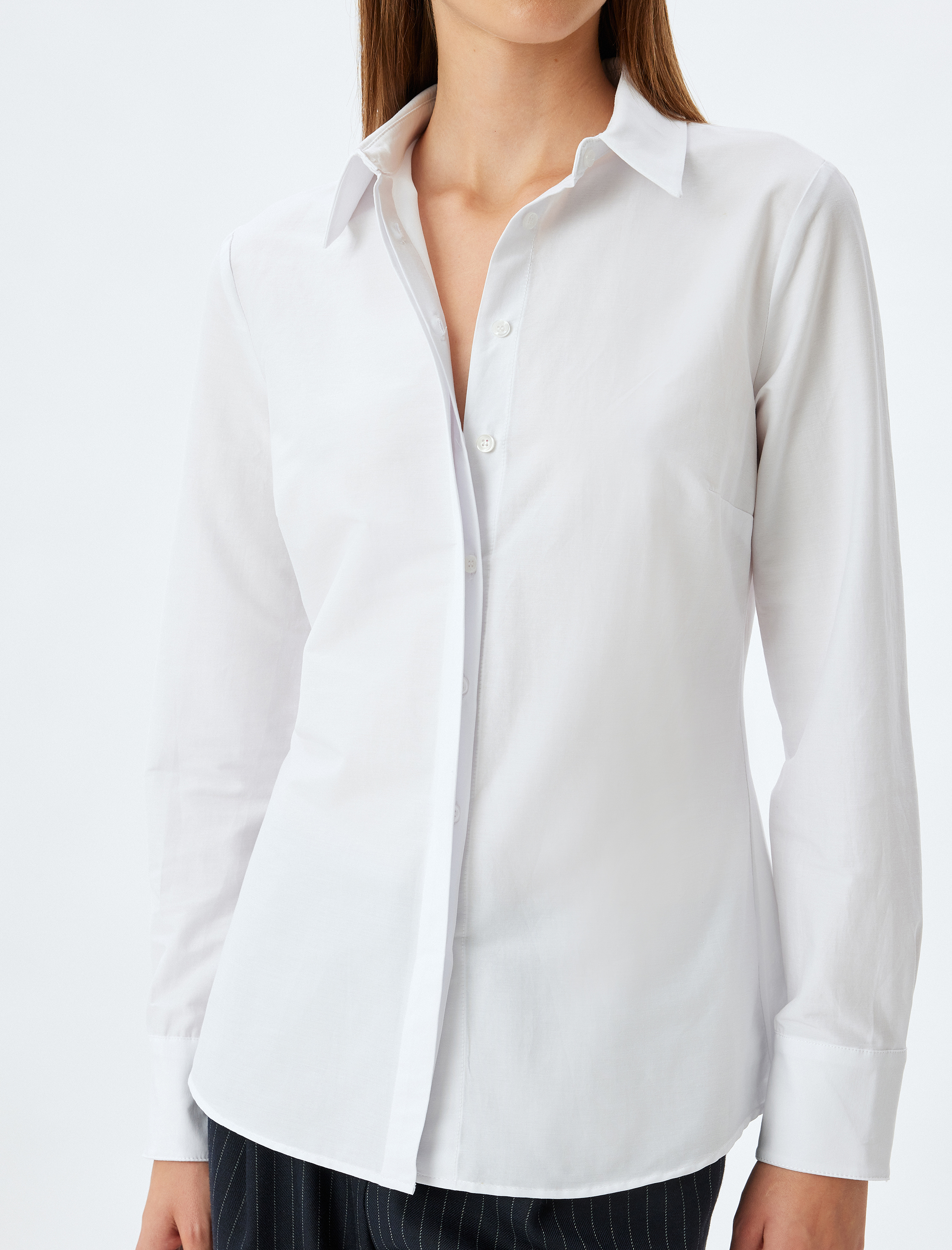   Slim Fit Klasik Gömlek Uzun Kollu Pamuklu